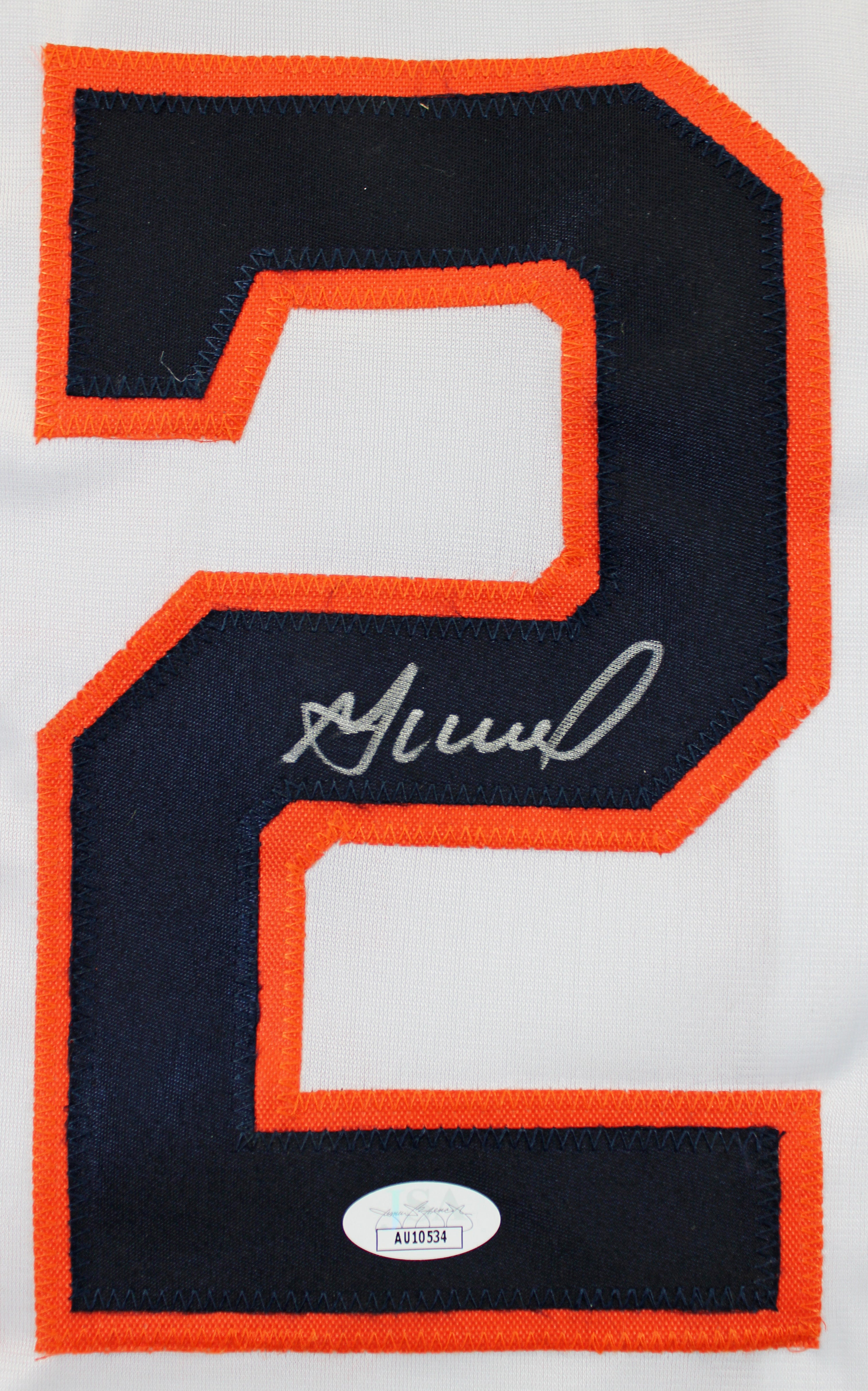 Jose Altuve Authentic Signed White Pro Style Jersey Autographed JSA 2