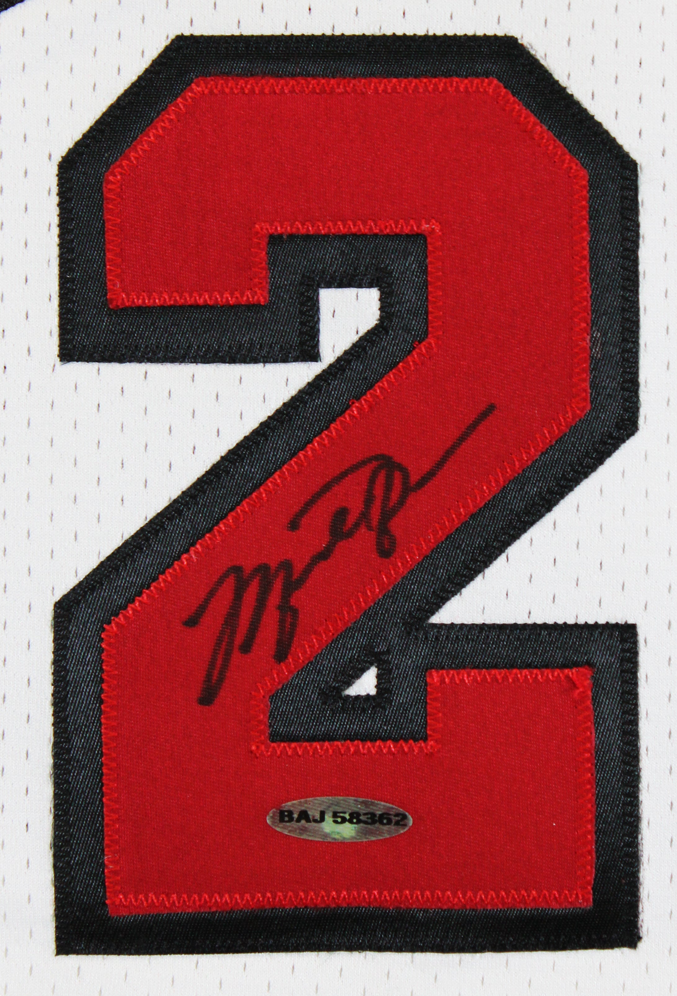 Bulls Michael Jordan Signed 97-98 White Nike HWC Authentic Framed Jersey UDA