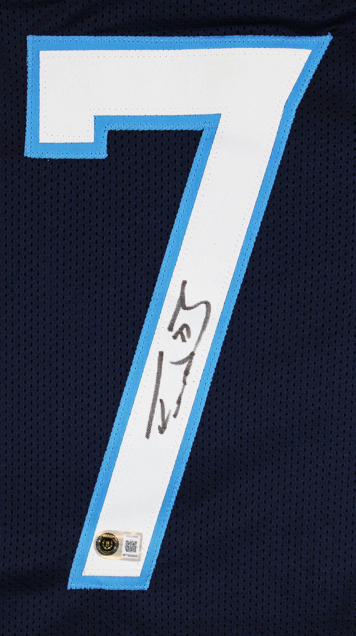 Taylor Lewan Authentic Signed Navy Blue Pro Style Jersey Autographed BAS Witness