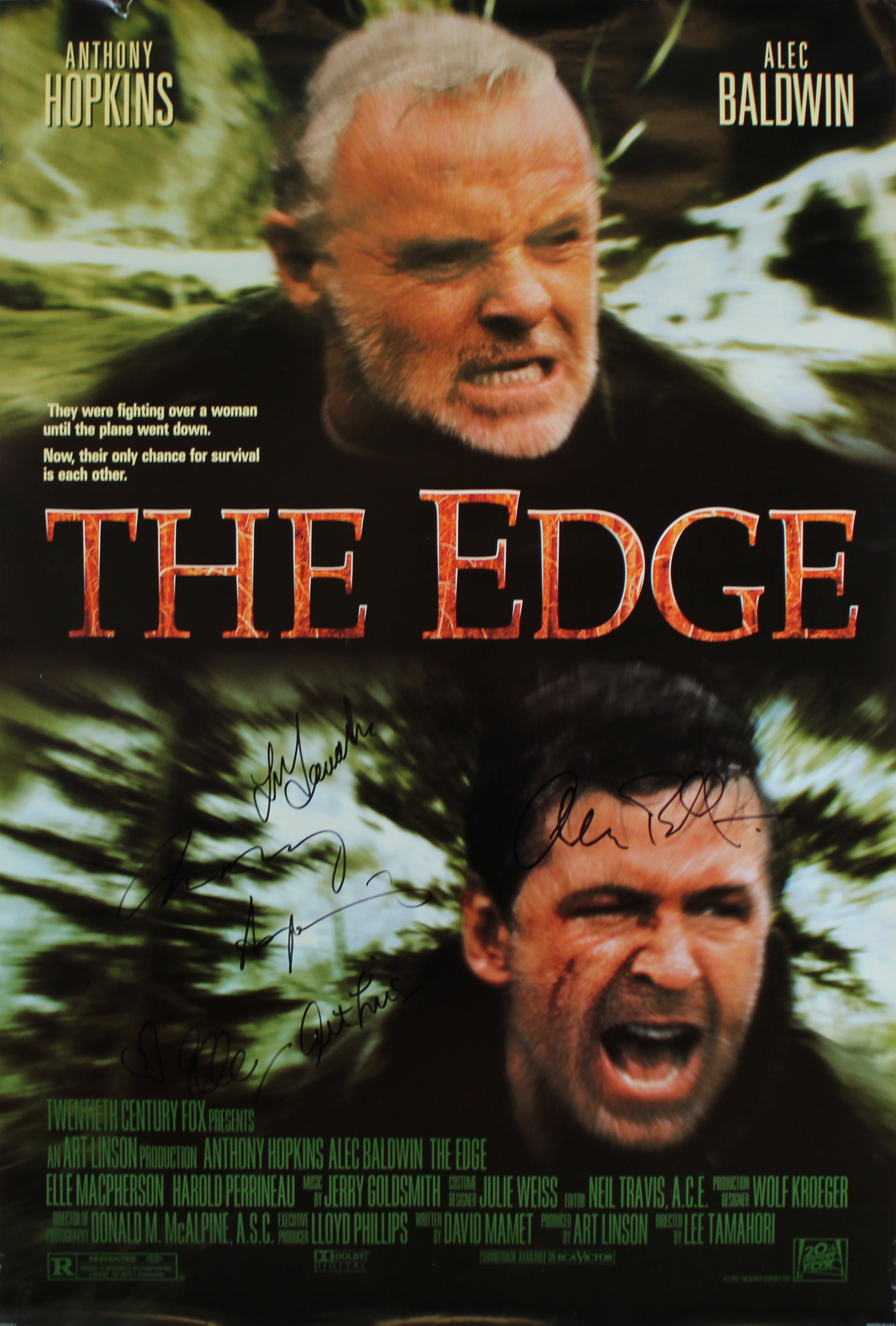 The Edge (5) Hopkins, Baldwin, Macpherson, +2 Signed 27x40 Poster BAS #AE33975