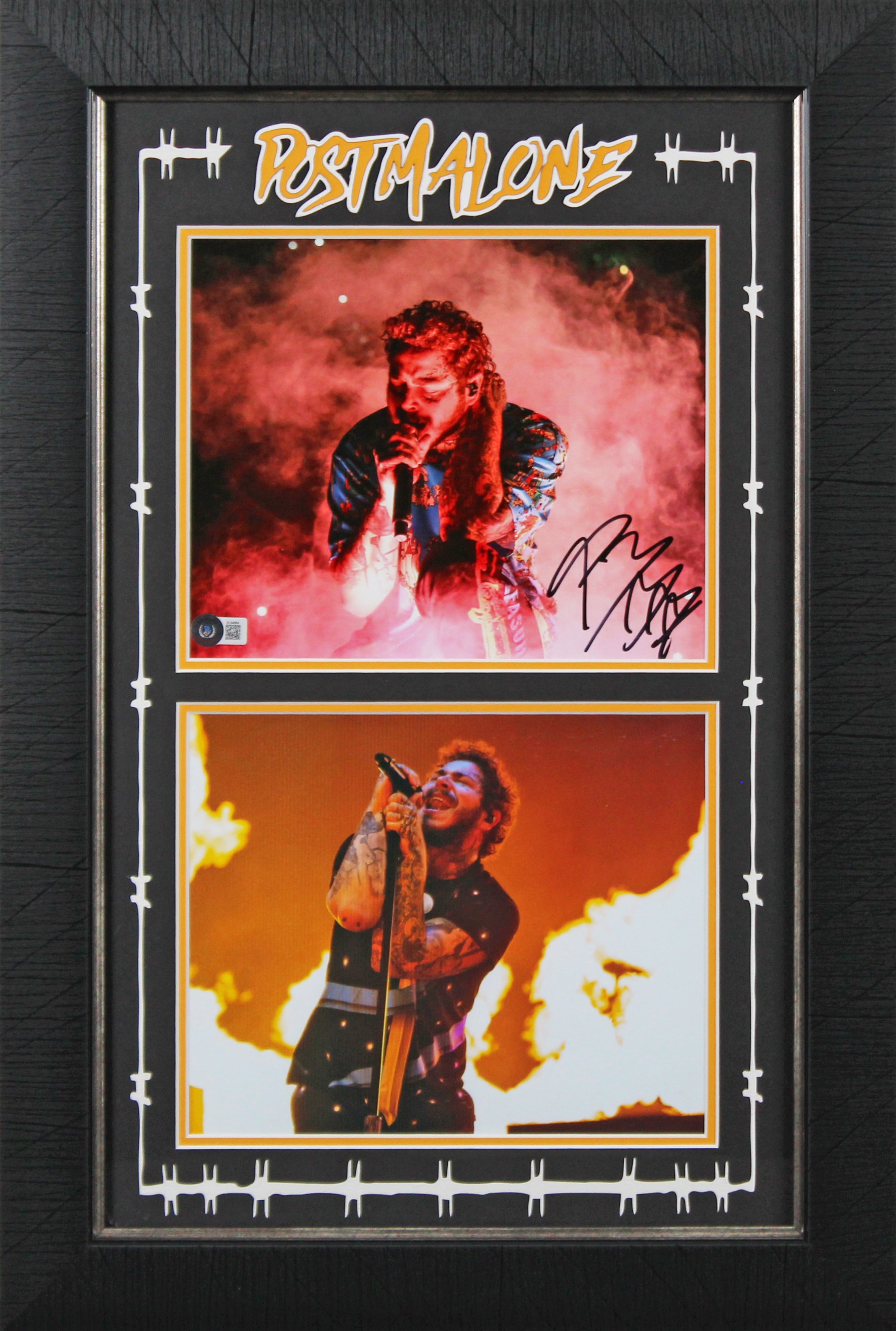 Post Malone Authentic Signed 11x14 Framed Photo Autographed BAS #BL84684