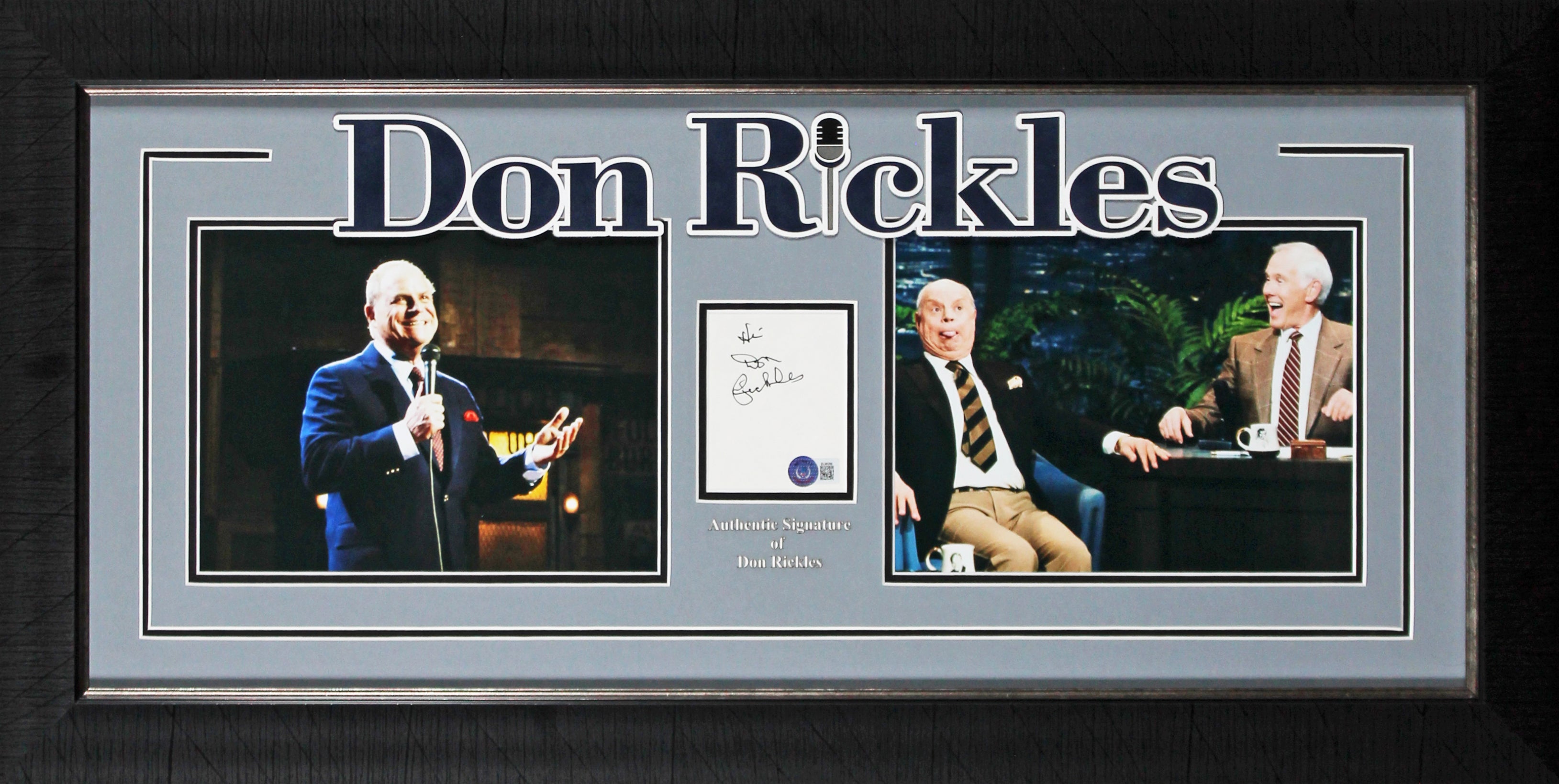 Don Rickles Comedian & Actor Authentic Signed Framed Display BAS #BL96288