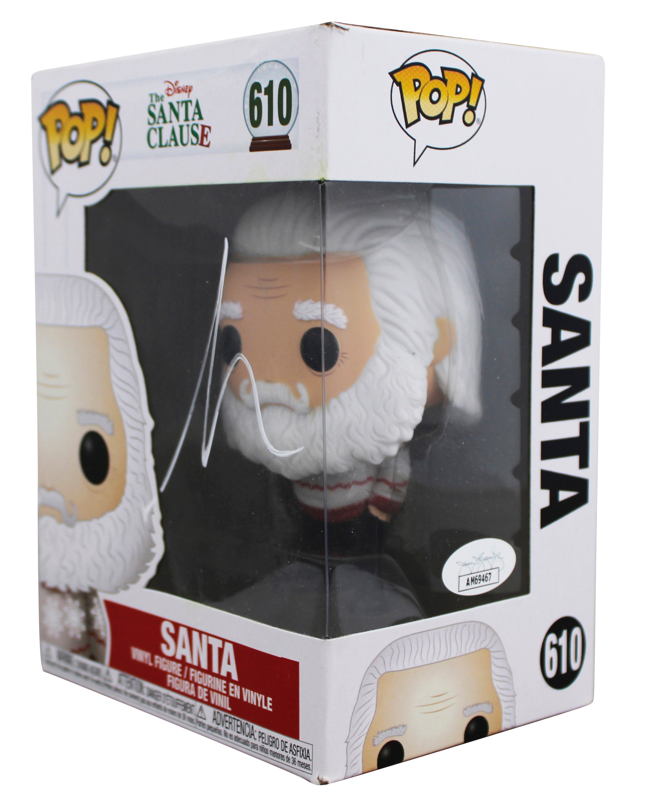 Tim Allen The Santa Clause Signed Santa #610 Funko Pop Vinyl Figure JSA #AM69467
