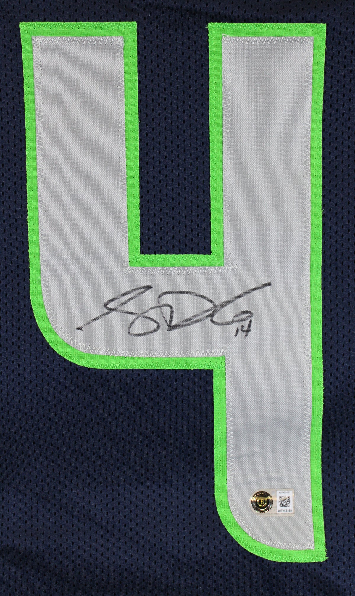 Sam Darnold Authentic Signed Navy Blue Pro Style Jersey Autographed BAS Witness