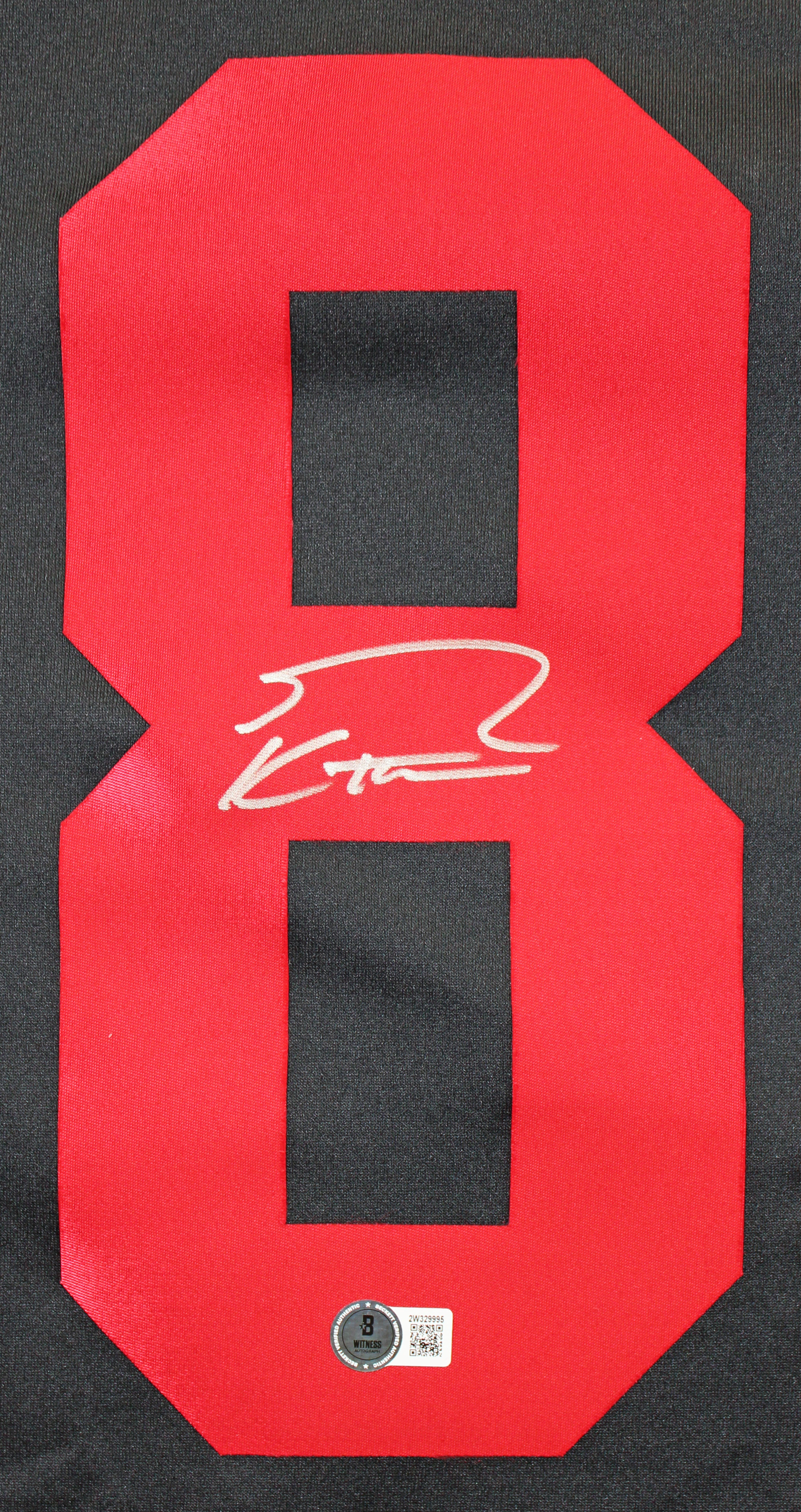 49ers George Kittle Authentic Signed Black Nike Limited Jersey BAS Witnessed