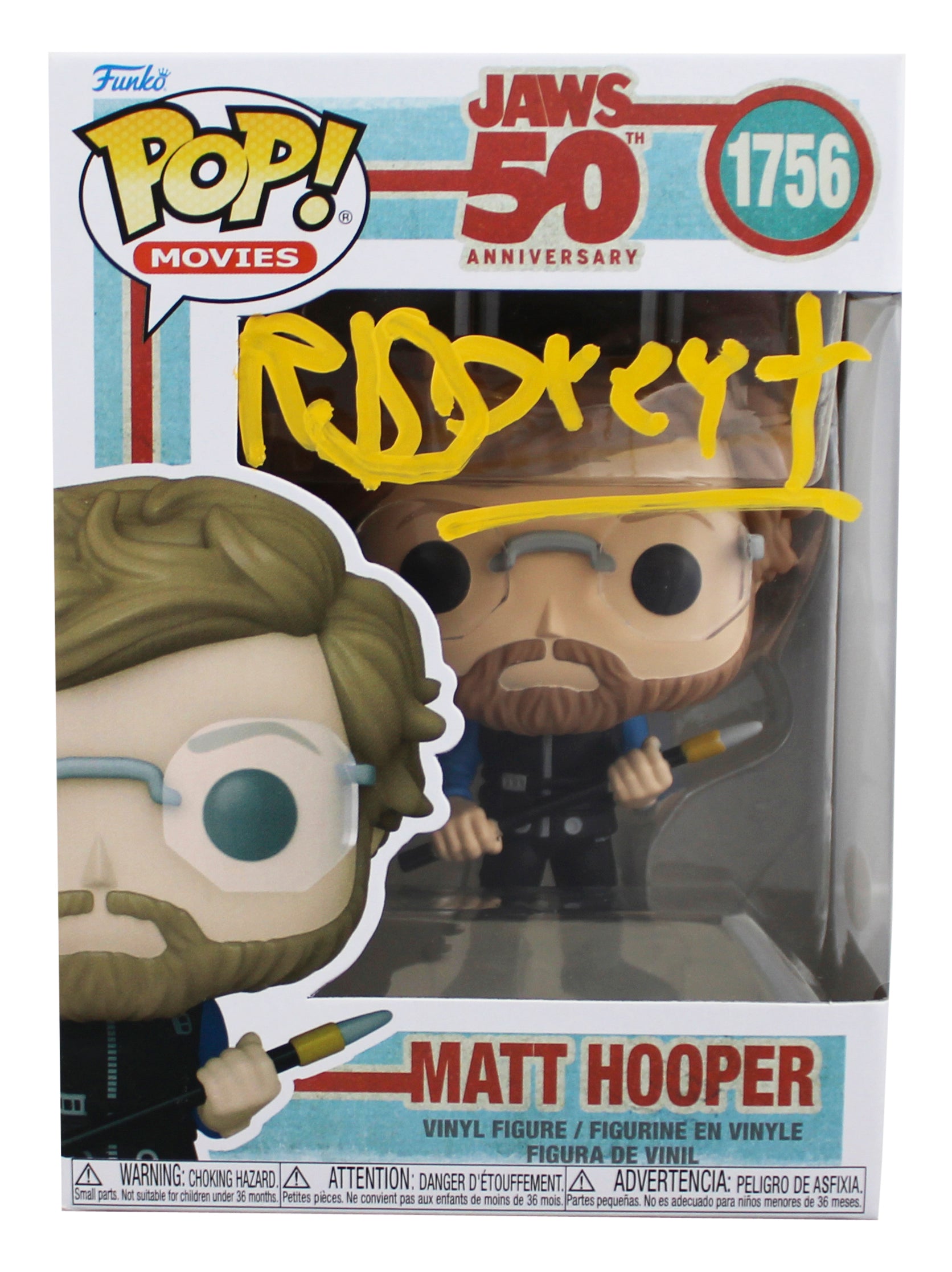 Richard Dreyfuss Jaws Signed Matt Hooper #1756 Funko Pop Figure JSA #CF95536