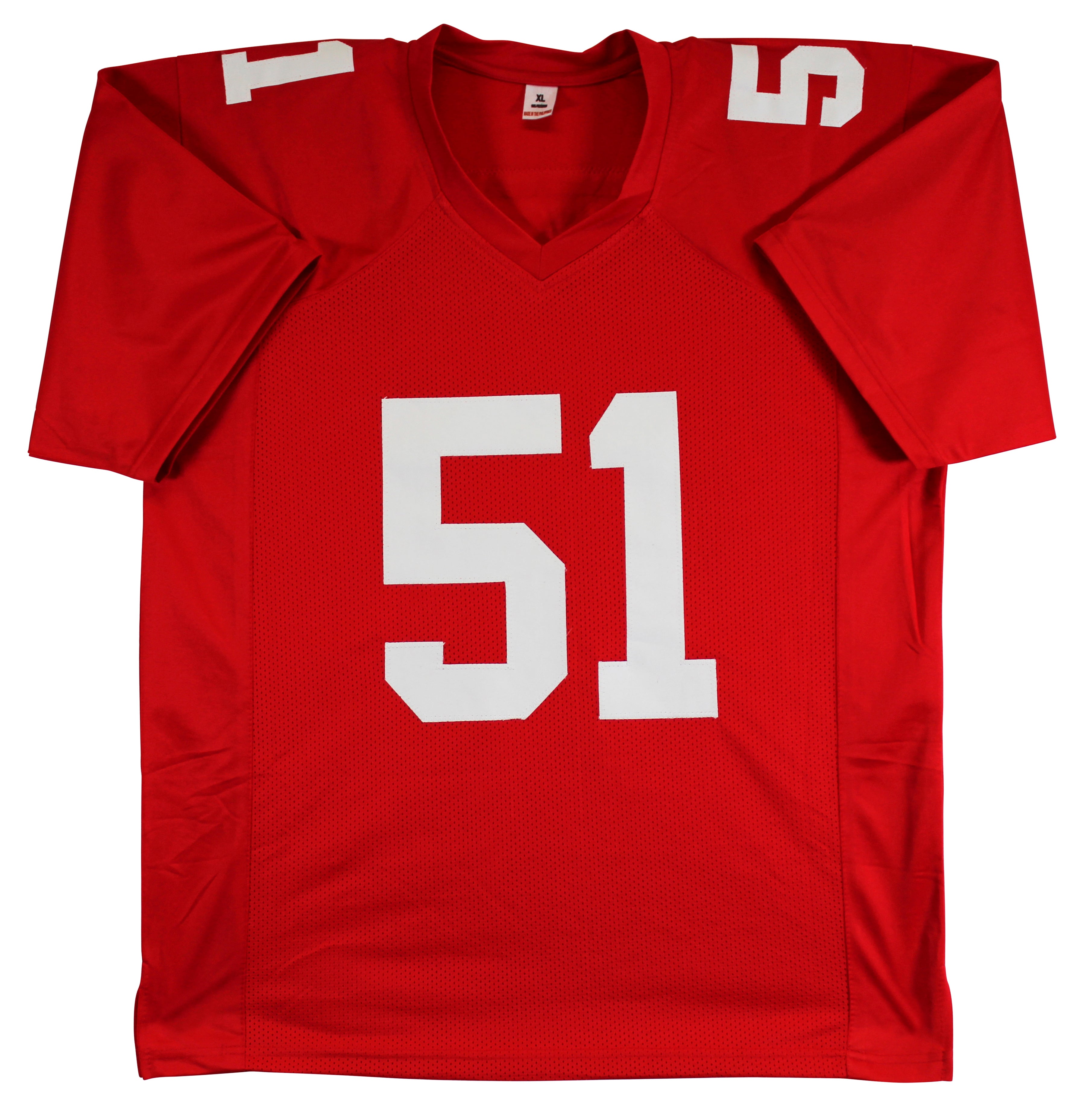 Abdul Carter Authentic Signed Red Pro Style Jersey Autographed BAS Witnessed