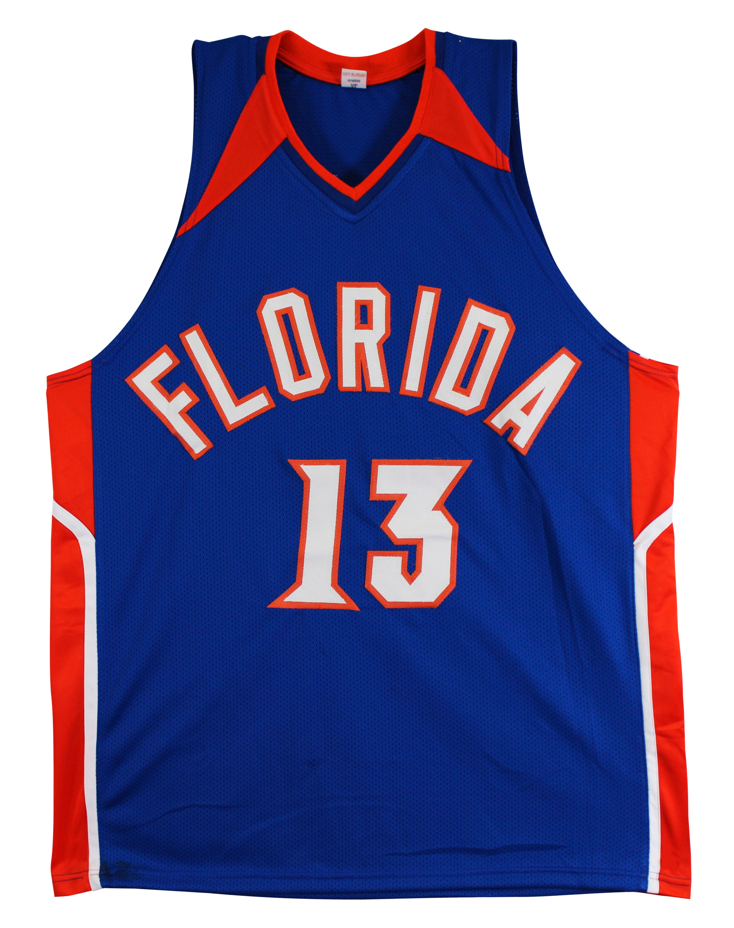 Florida Joakim Noah "06 & 07 Nat'l Champs" Signed Blue Pro Style Jersey BAS Wit