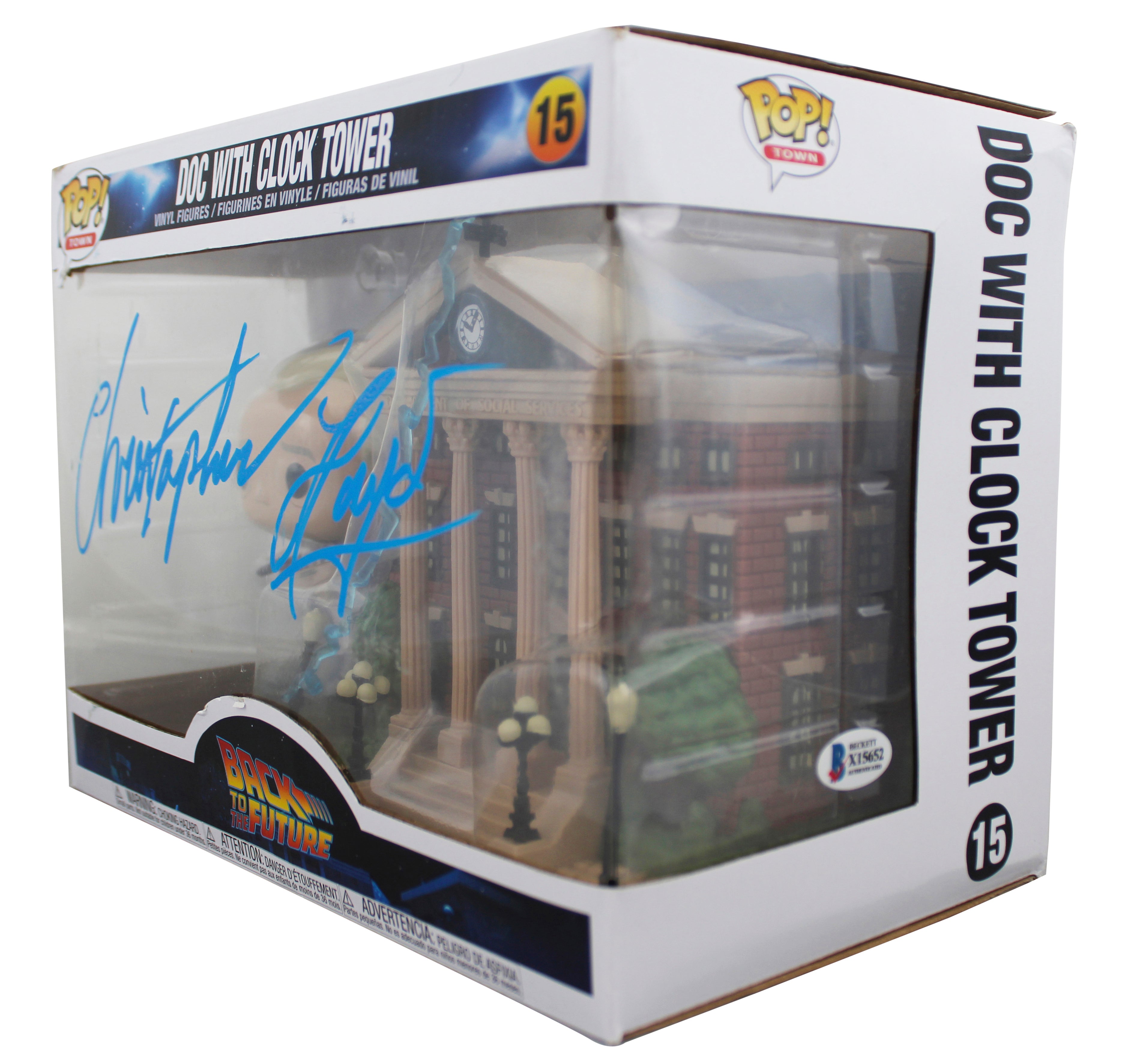 Christopher Lloyd Back To The Future Signed #15 Funko Pop Figure BAS #X15652