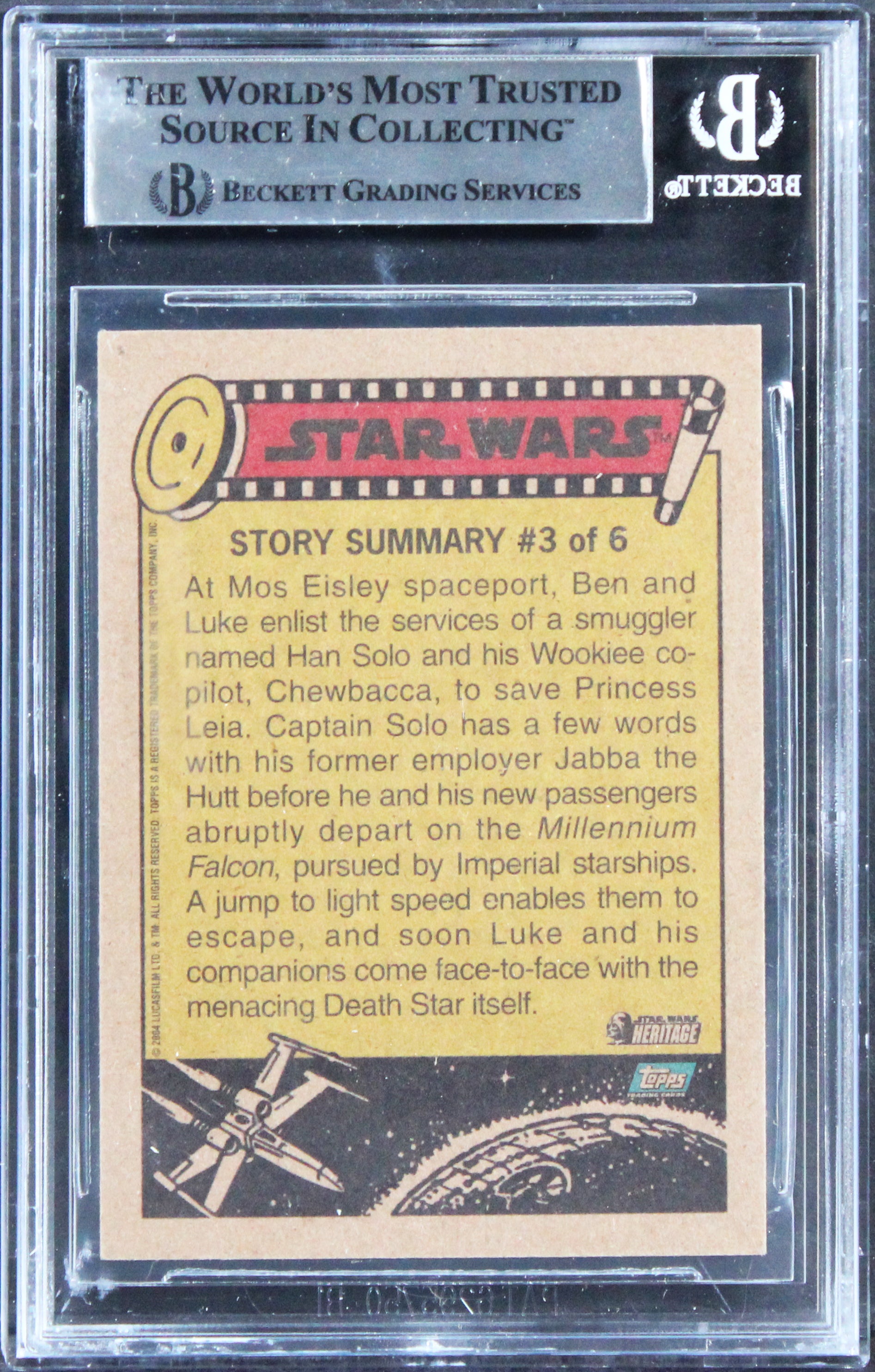 Star Wars (3) Friedman, Muren & Green Signed 2004 SW Herit #3 Card BAS Slabbed