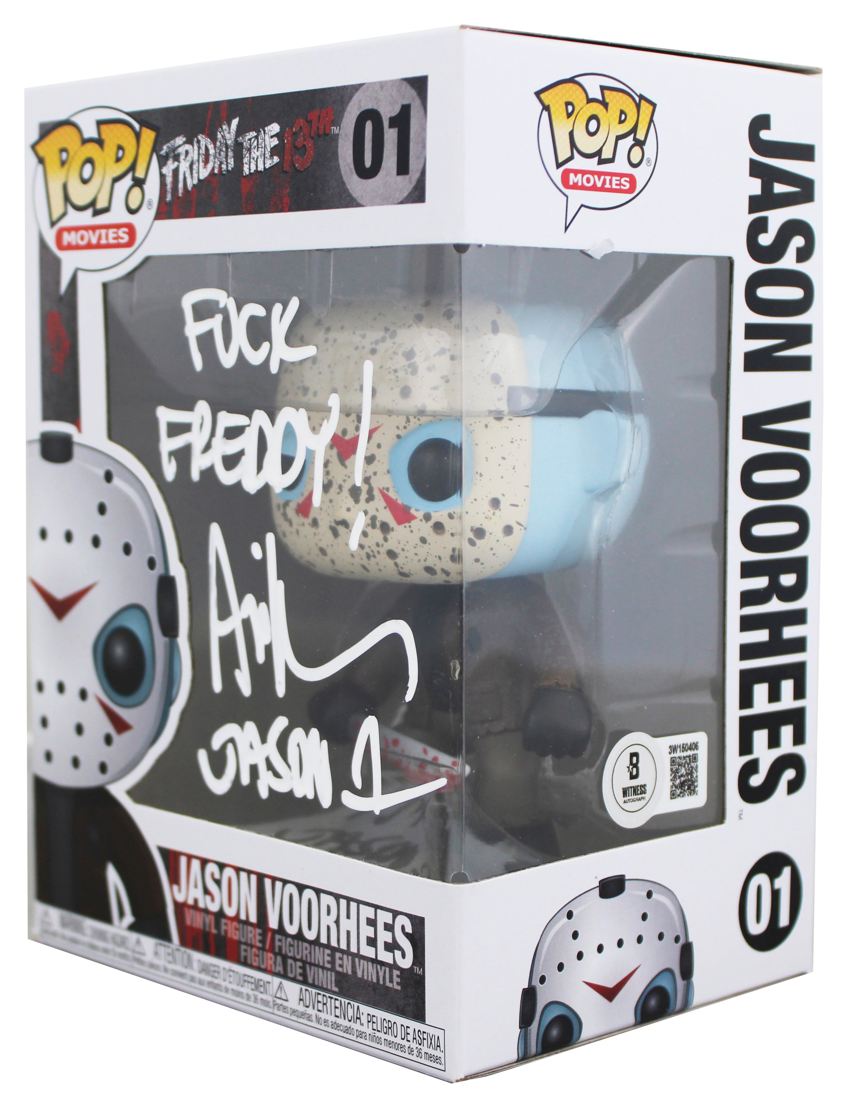 Ari Lehman Friday The 13th "2x Insc" Signed #01 Funko Pop Figure BAS W #3W150406
