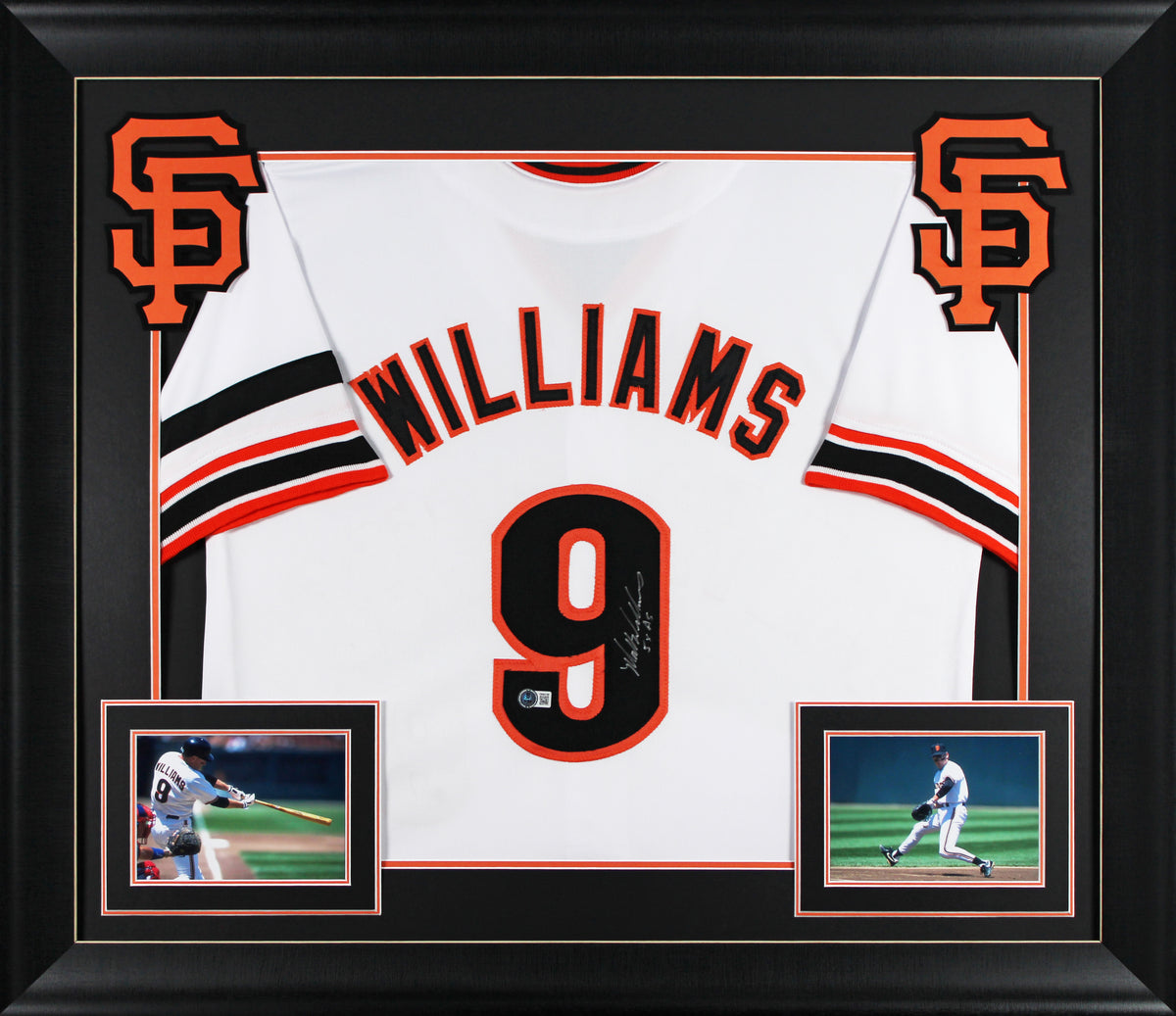 Matt Williams "5x AS" Authentic Signed White Pro Style Framed Jersey BAS Witness