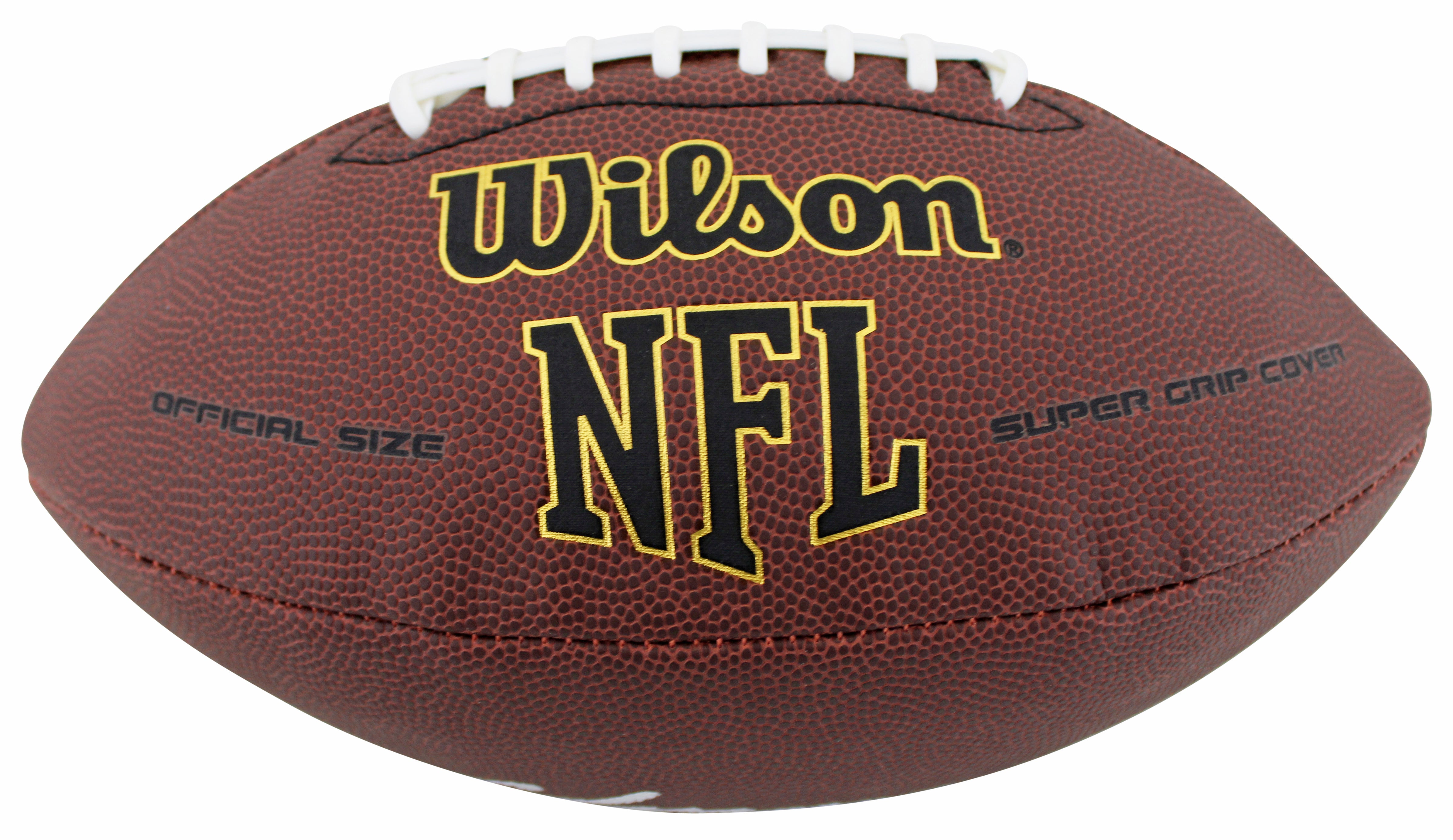 Patriots Christian Gonzalez Signed Wilson Super Grip Nfl Football BAS Witnessed
