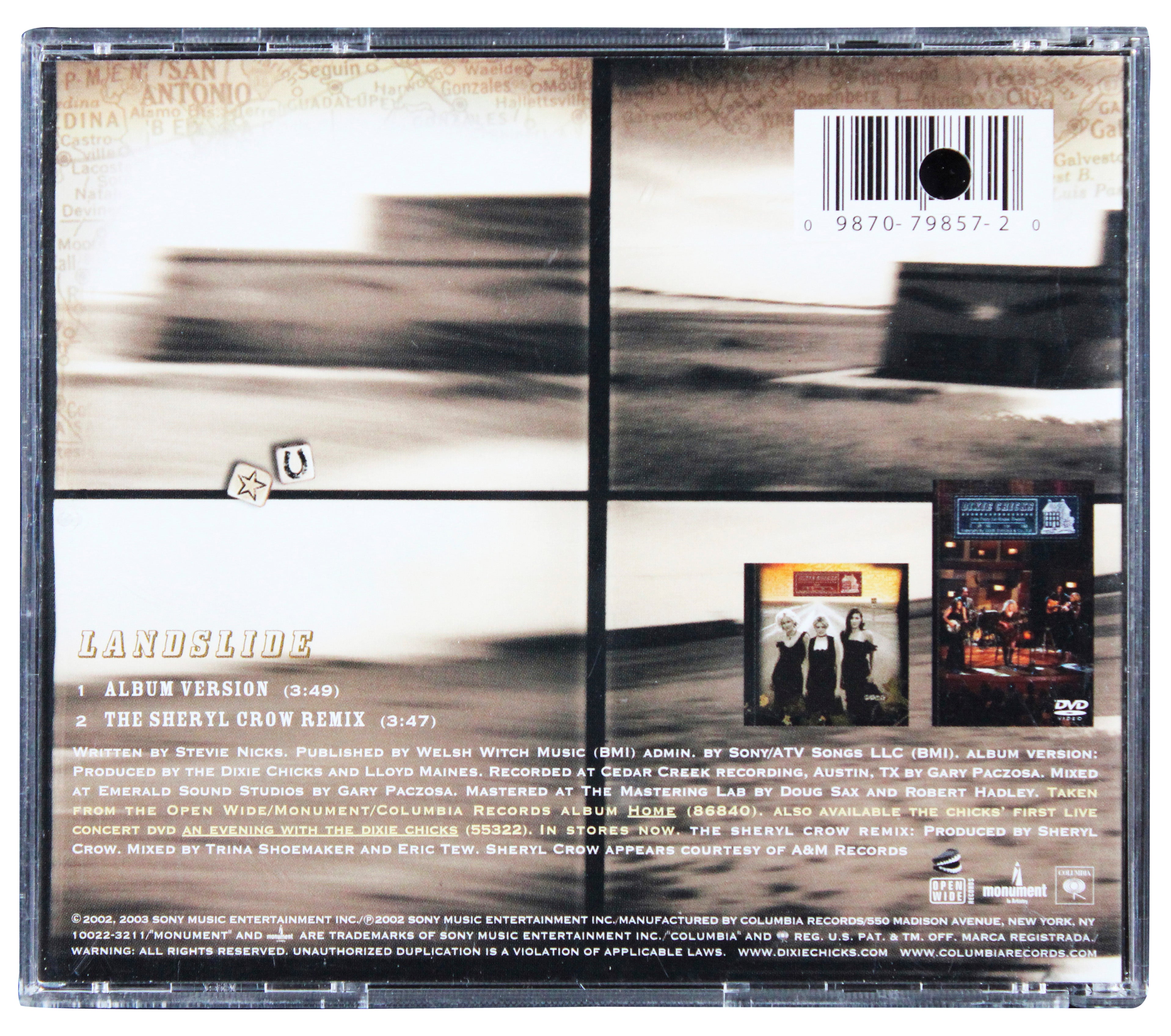 Dixie Chicks (3) Maines, Maguire & Strayer Signed CD Insert JSA #CL51507