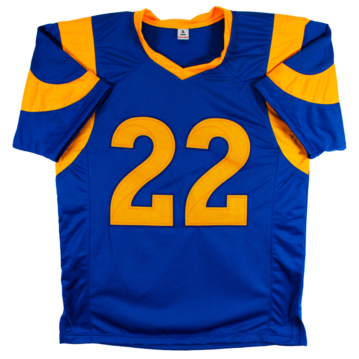 Trent McDuffie Authentic Signed Blue Pro Style Jersey Autographed JSA Witness