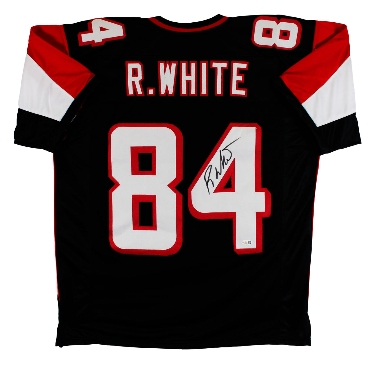Roddy White Authentic Signed Black Pro Style Jersey Autographed JSA Witness
