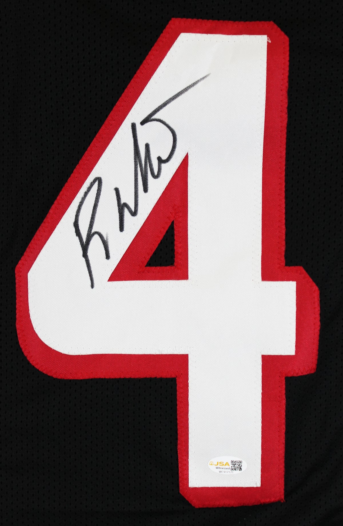 Roddy White Authentic Signed Black Pro Style Jersey Autographed JSA Witness
