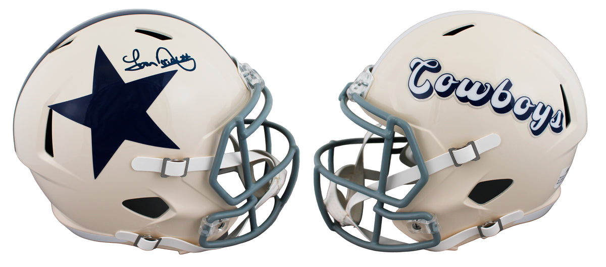 Cowboys Tony Dorsett Signed Retro Full Size Speed Rep Helmet W/ Case BAS Wit 1
