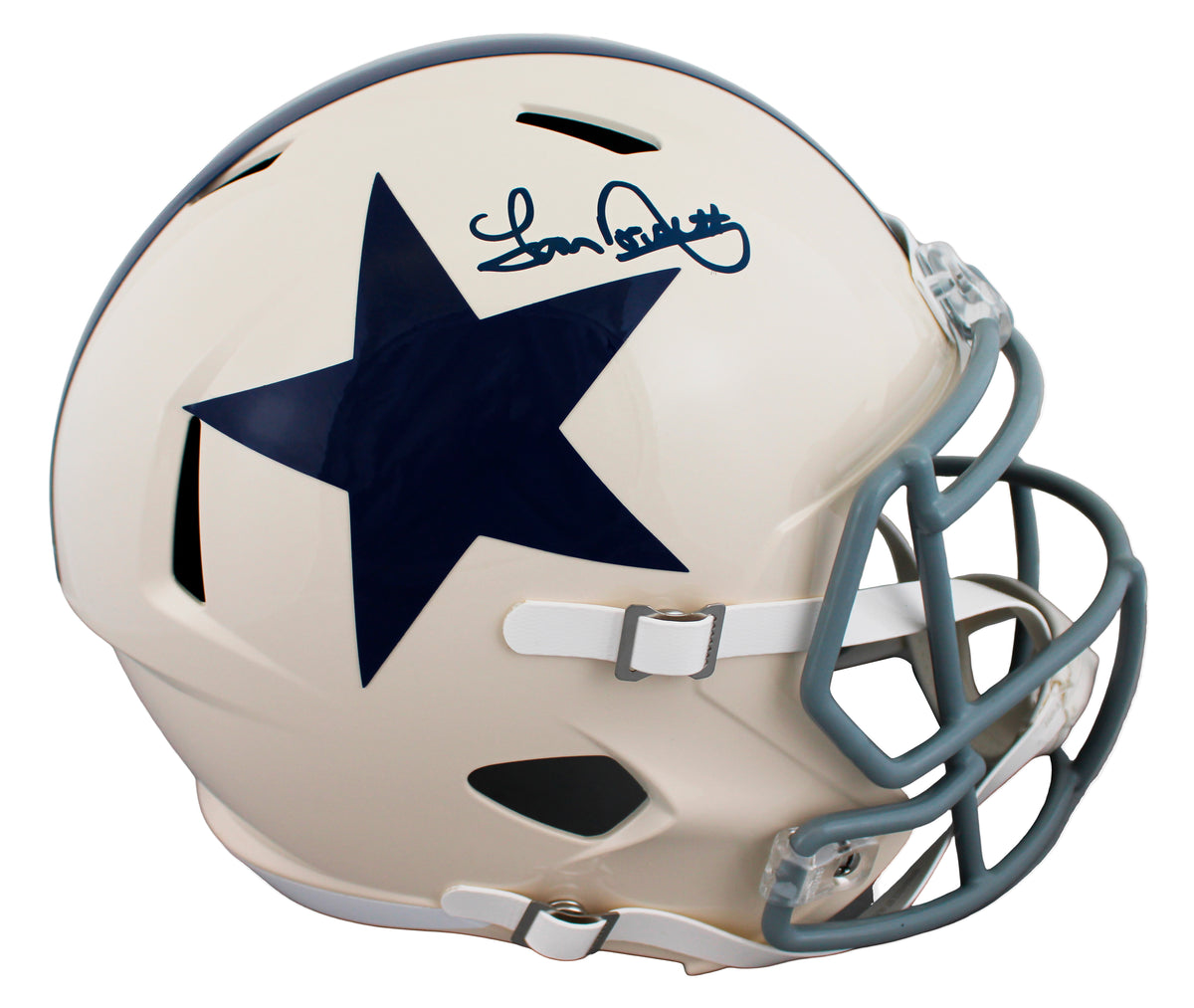 Cowboys Tony Dorsett Signed Retro Full Size Speed Rep Helmet W/ Case BAS Wit 1