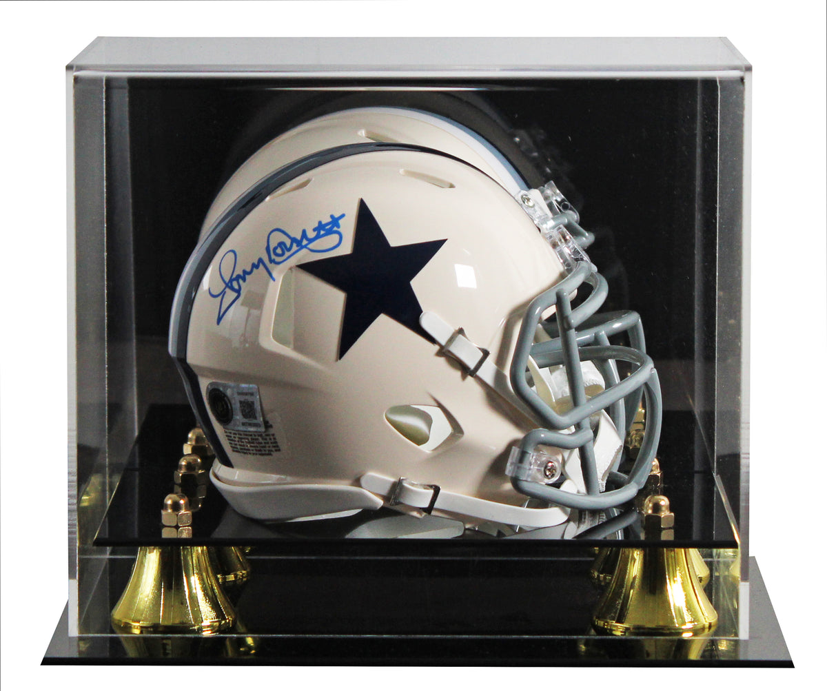 Cowboys Tony Dorsett Signed Retro Speed Mini Helmet W/ Case BAS Witnessed