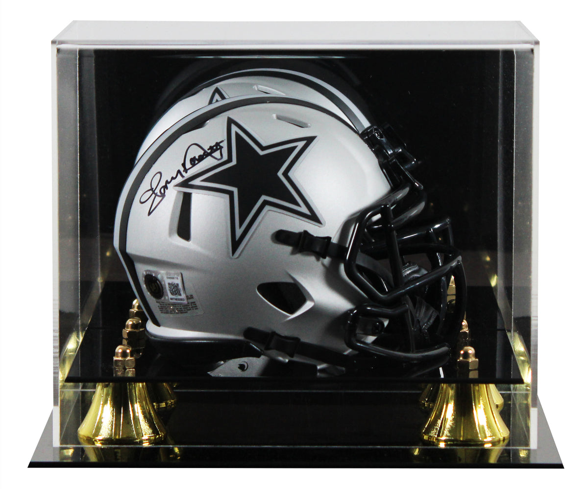Cowboys Tony Dorsett Signed Rave Speed Mini Helmet W/ Case BAS Witnessed 2