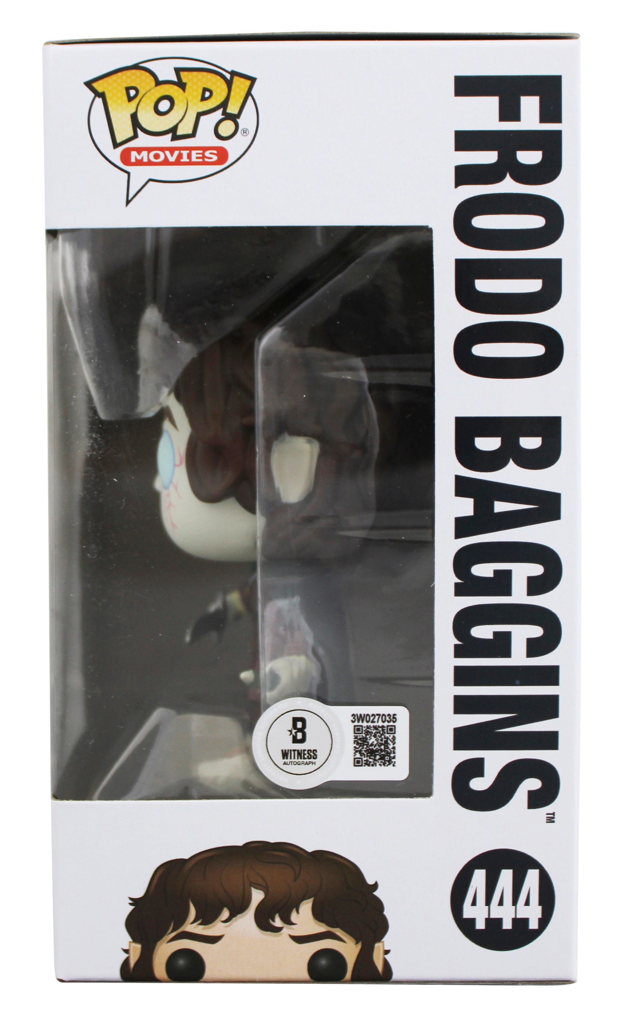 Elijah Wood LOTR "2x Insc" Signed #444 Alternate Funko Pop Figure BAS Witness 2