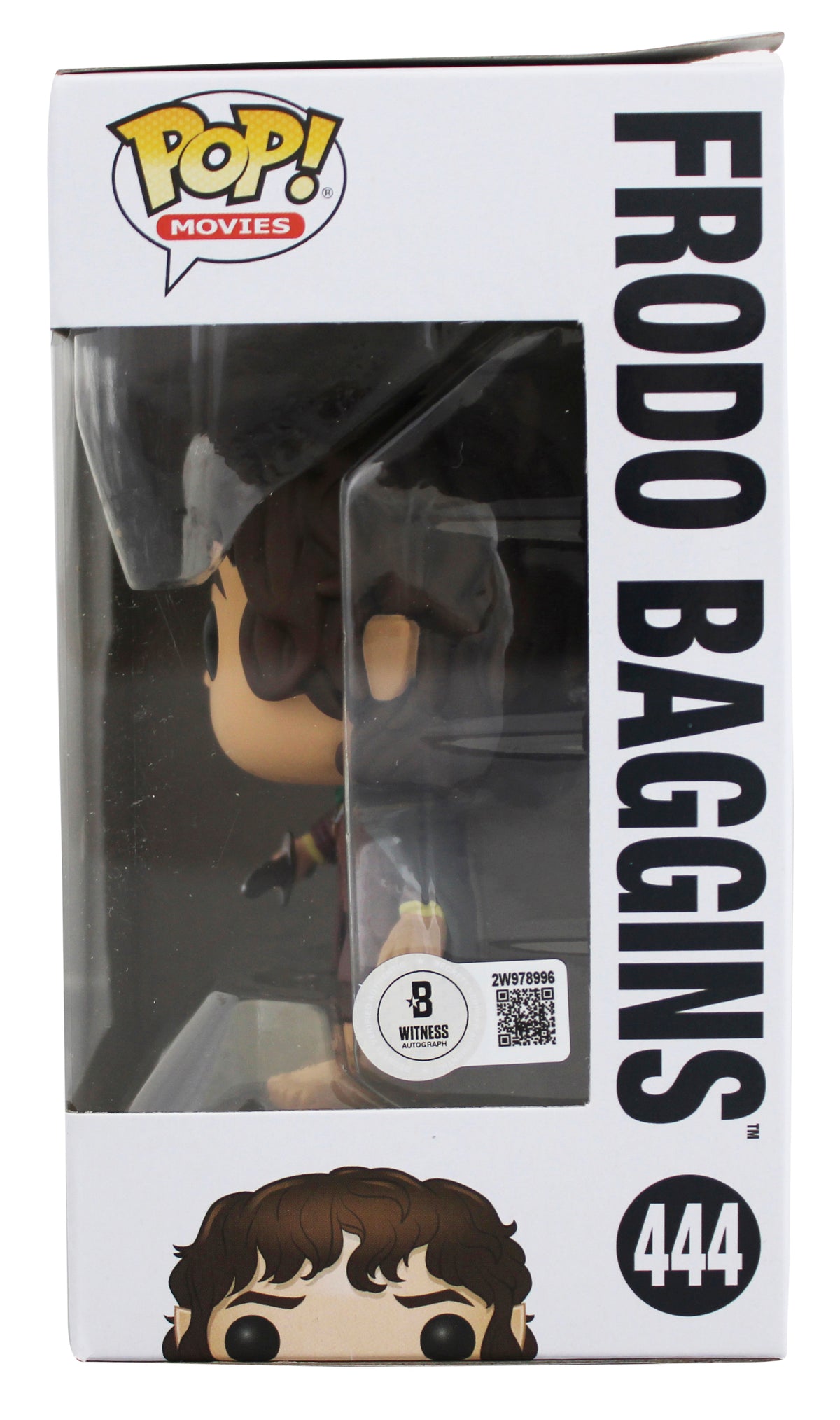 Elijah Wood LOTR "Frodo" Signed Frodo #444 Funko Pop Vinyl Figure BAS #3W978996