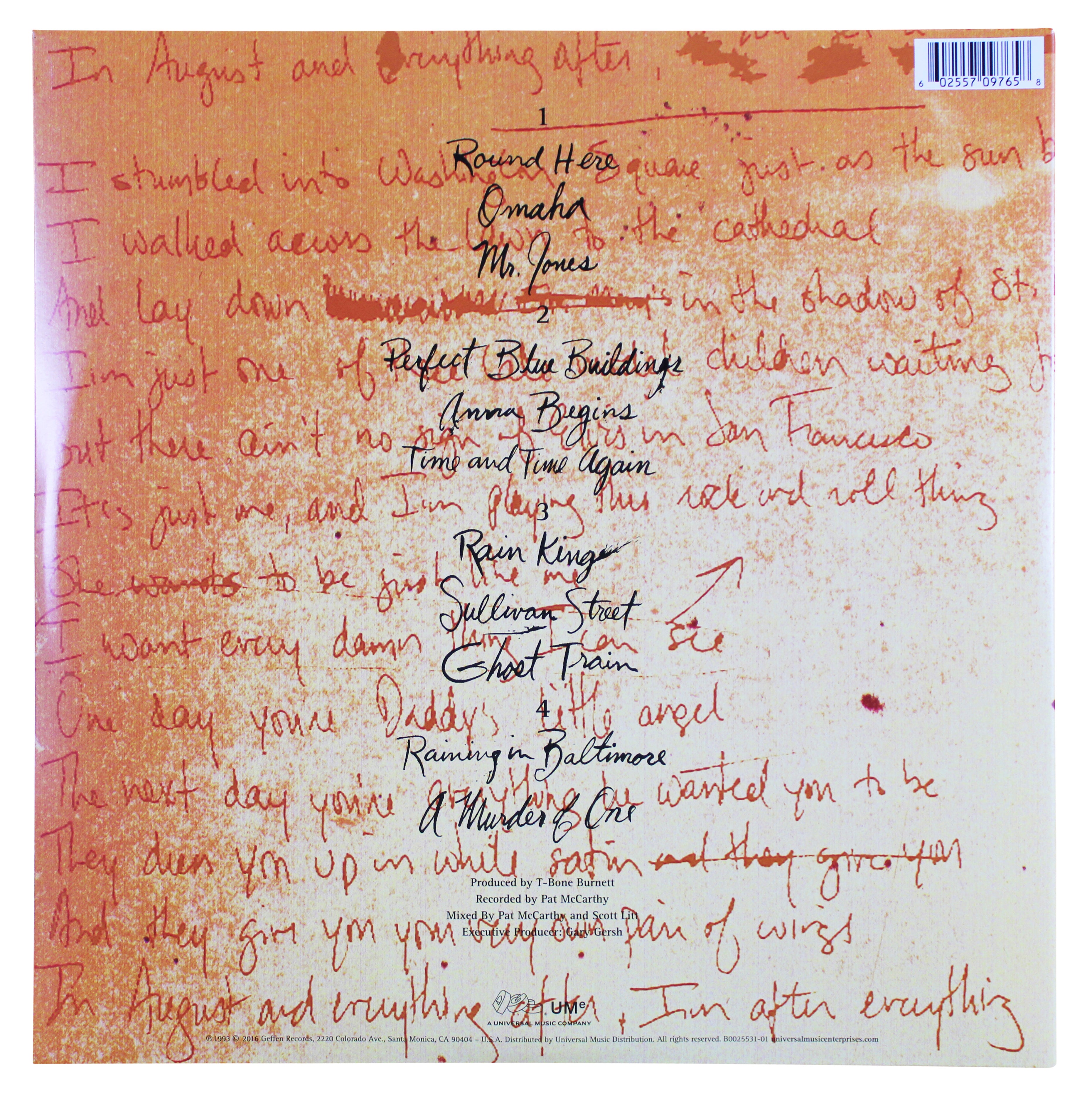 Adam Duritz Counting Crows Signed August and Everything After Album Flat JSA