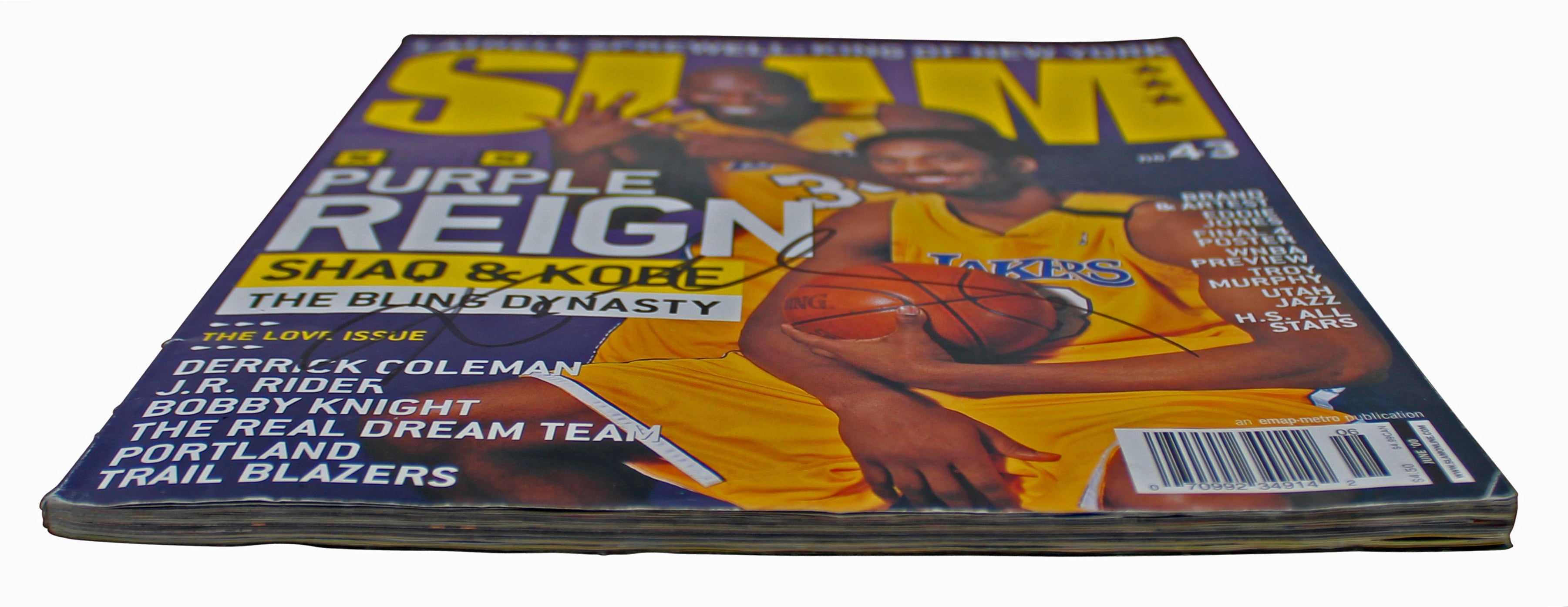 Lakers Kobe Bryant Authentic Signed 2000 Slam Magazine Autographed JSA #YY16939