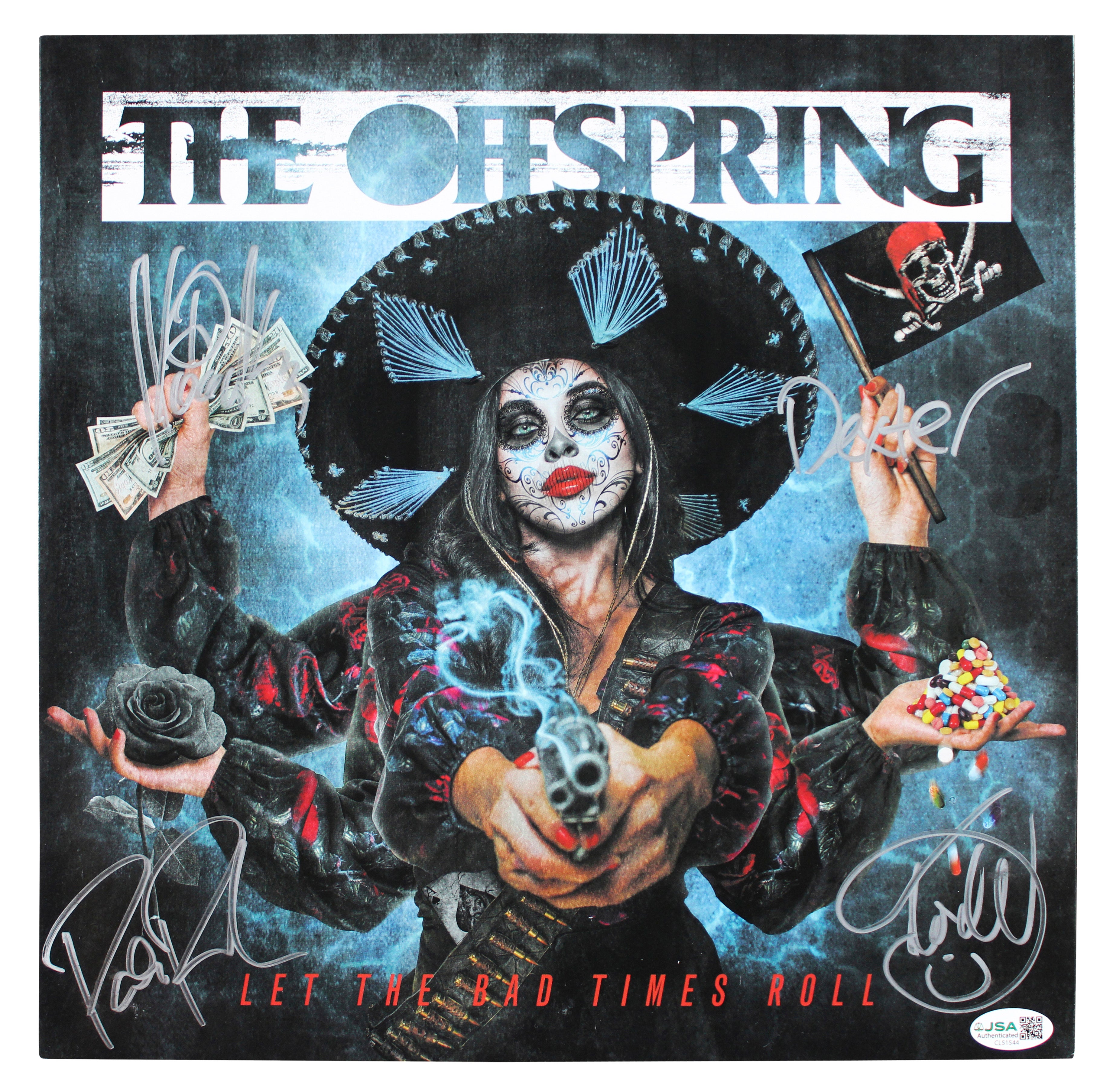 The Offspring (4) Holland, Noodles, Parada & Morse Signed Album JSA #CL51544