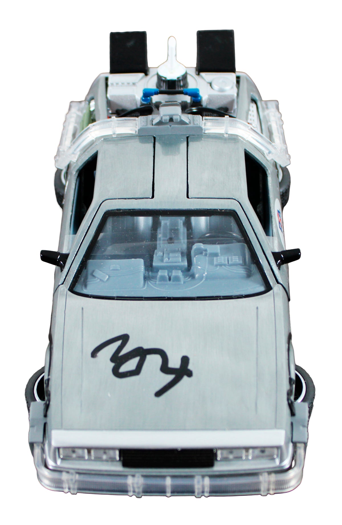 Michael J. Fox Back To The Future Signed 1:24 Die Cast DeLorean PSA/DNA #AQ74360