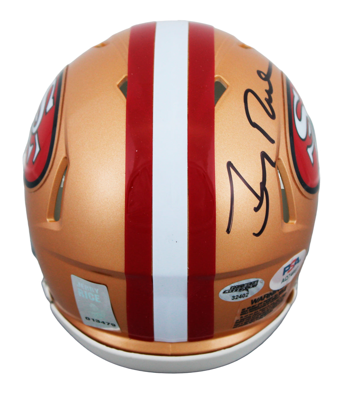 49ers Jerry Rice Authentic Signed Speed Mini Helmet Autographed PSA/DNA #AQ74667