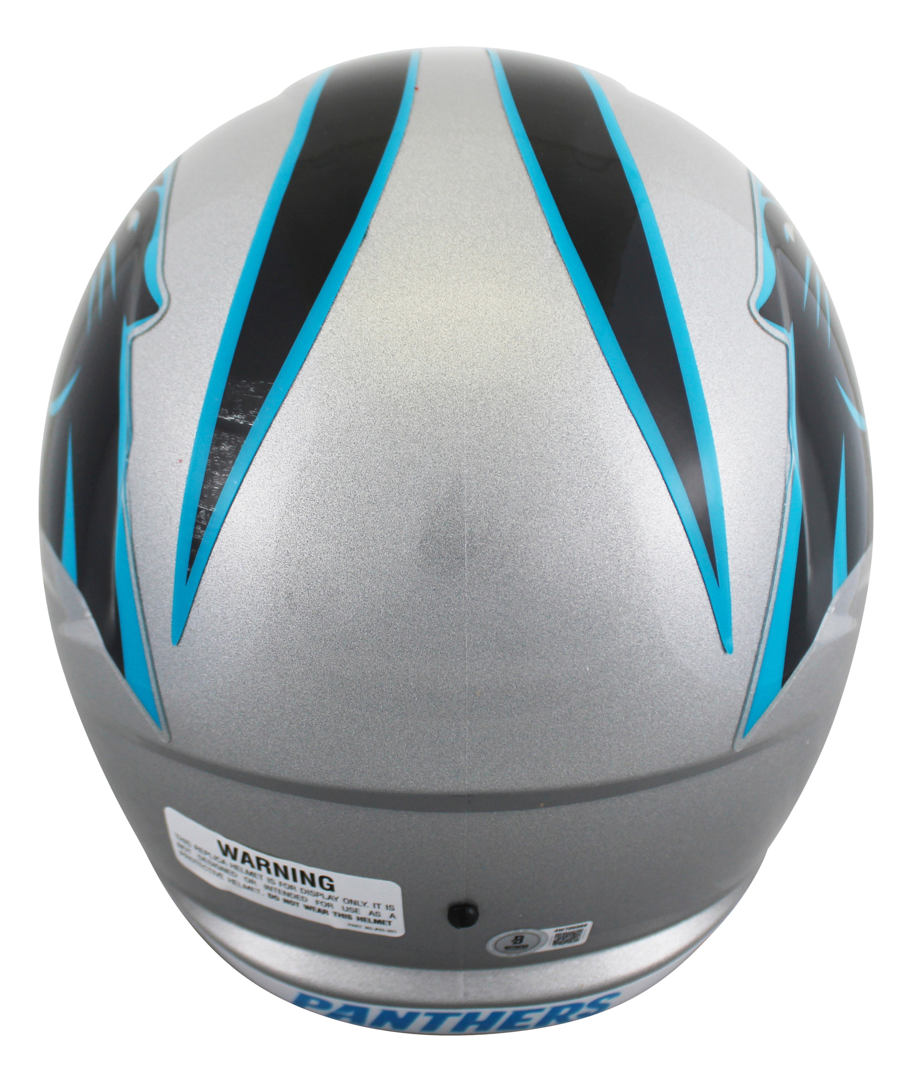 Panthers Chuba Hubbard Signed Full Size Speed Rep Helmet W/ Case BAS Witnessed