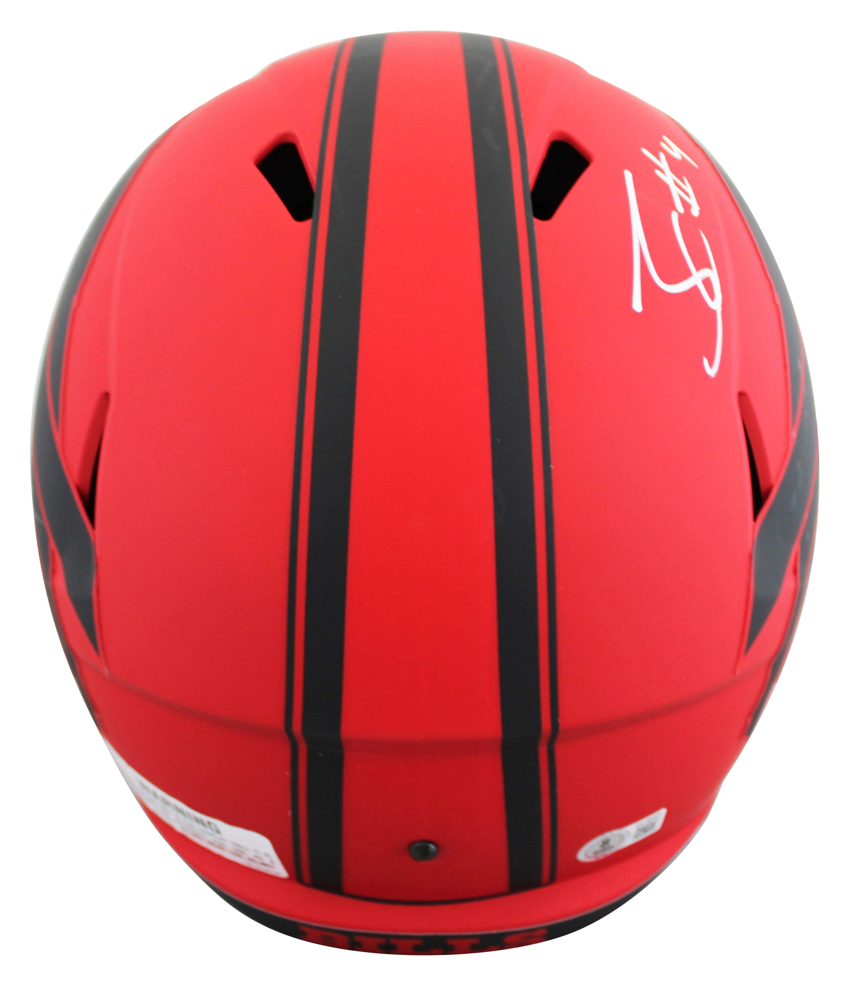 Bills James Cook Signed Rave Full Size Speed Rep Helmet W/ Case BAS Witnessed