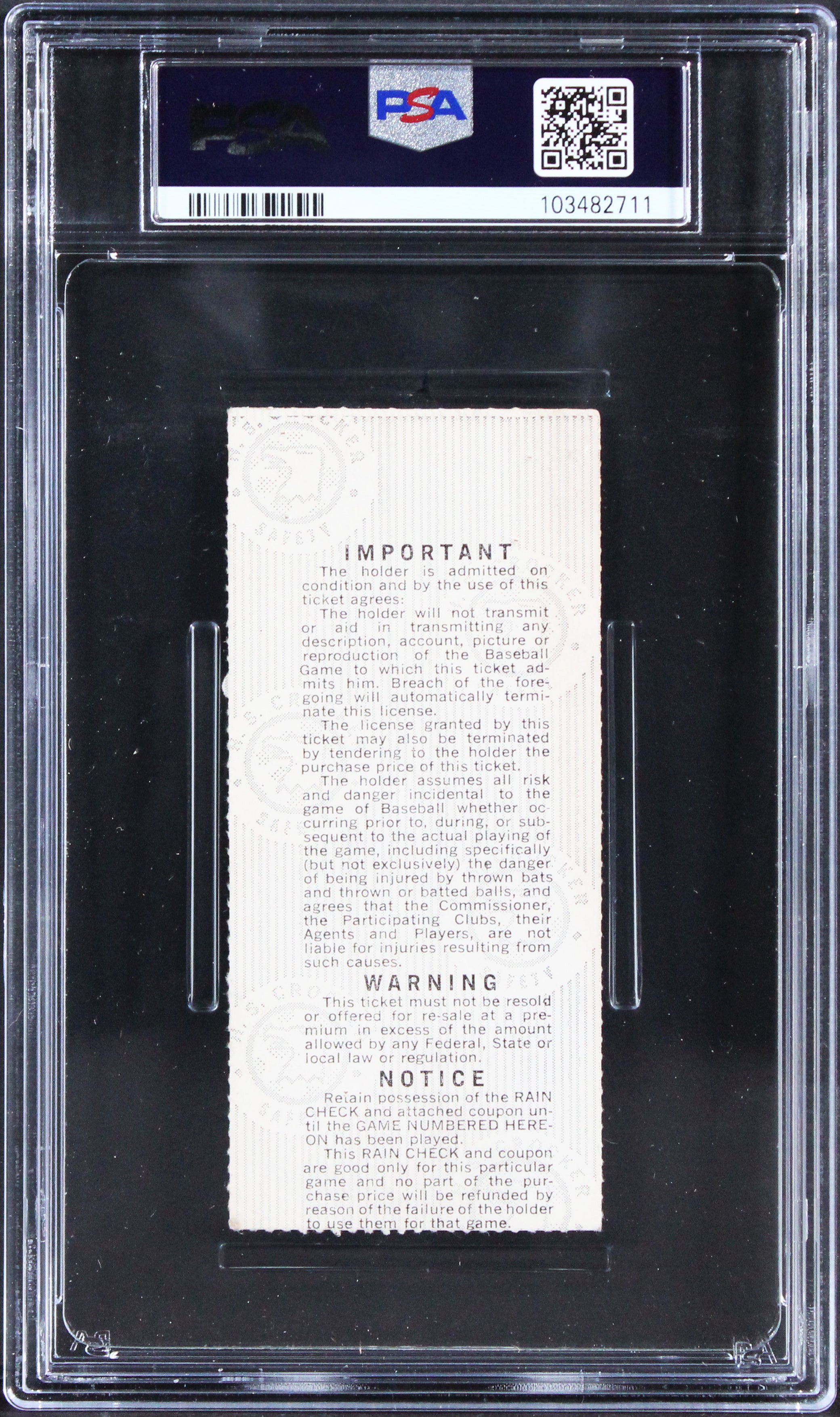 Carlton Fisk Signed 1975 World Series Game 6 Ticket Stub Auto 10! PSA/DNA Slab 1
