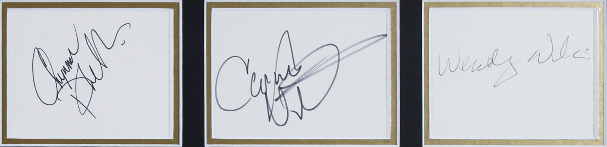 Wilson Phillips (3) Wendy, Chynna & Carnie Signed Framed Display BAS #AC26572