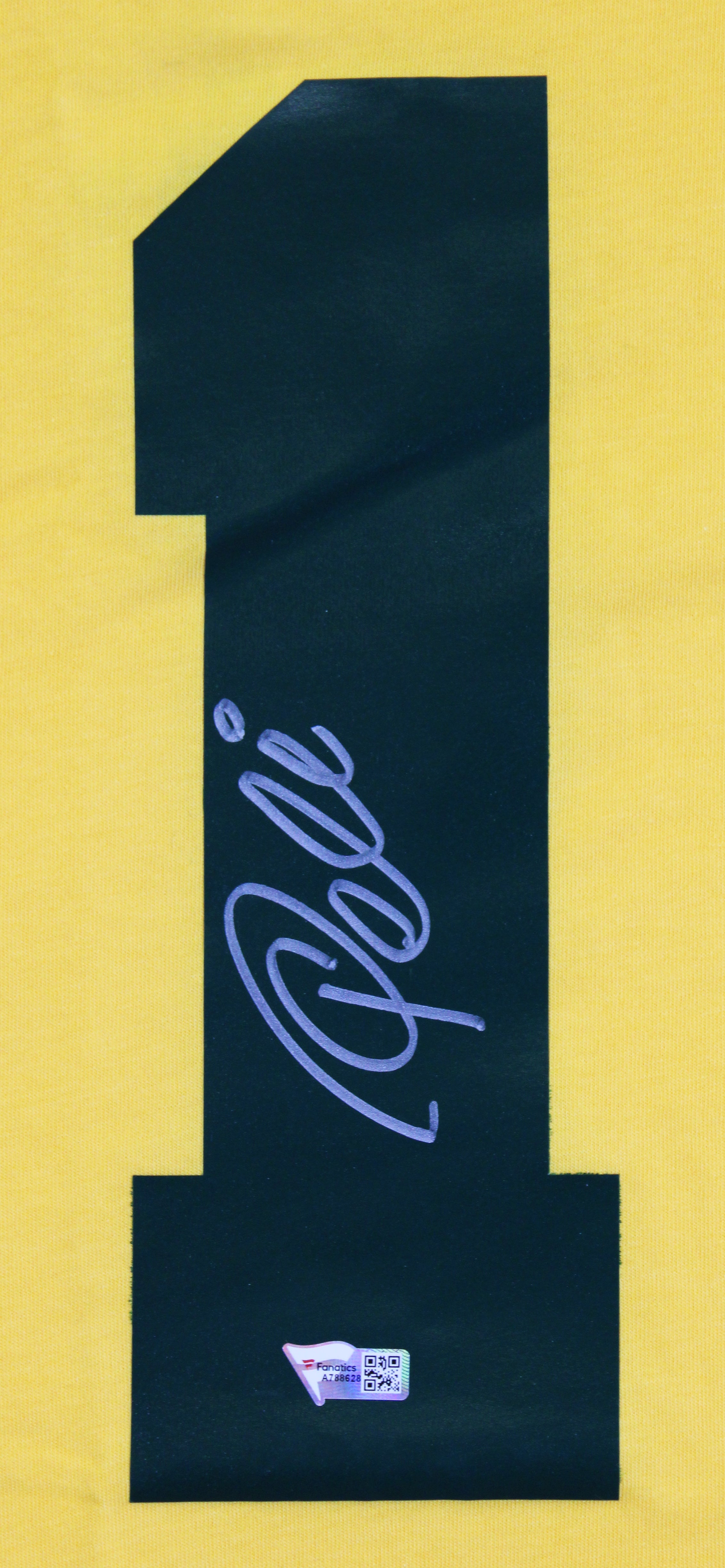 Pele Authentic Signed Brazil Yellow Jersey Autographed Fanatics #A788628