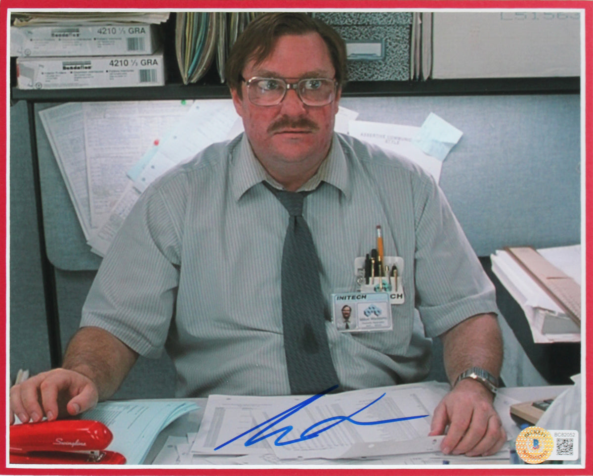 Stephen Root Office Space Authentic Signed 8x10 Framed Photo BAS #BC82052