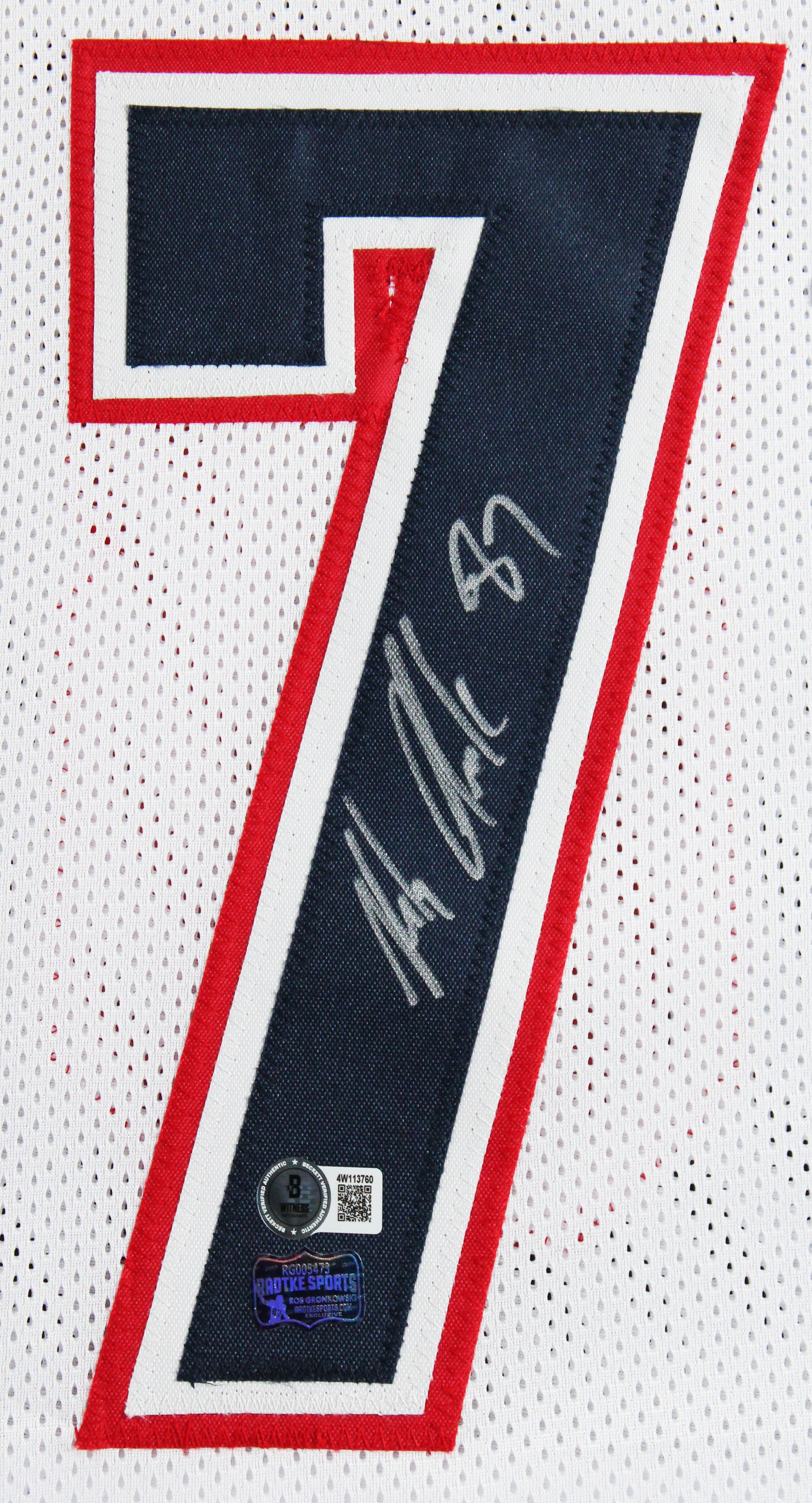 Rob Gronkowski Authentic Signed White Pro Style Framed Jersey BAS Witnessed