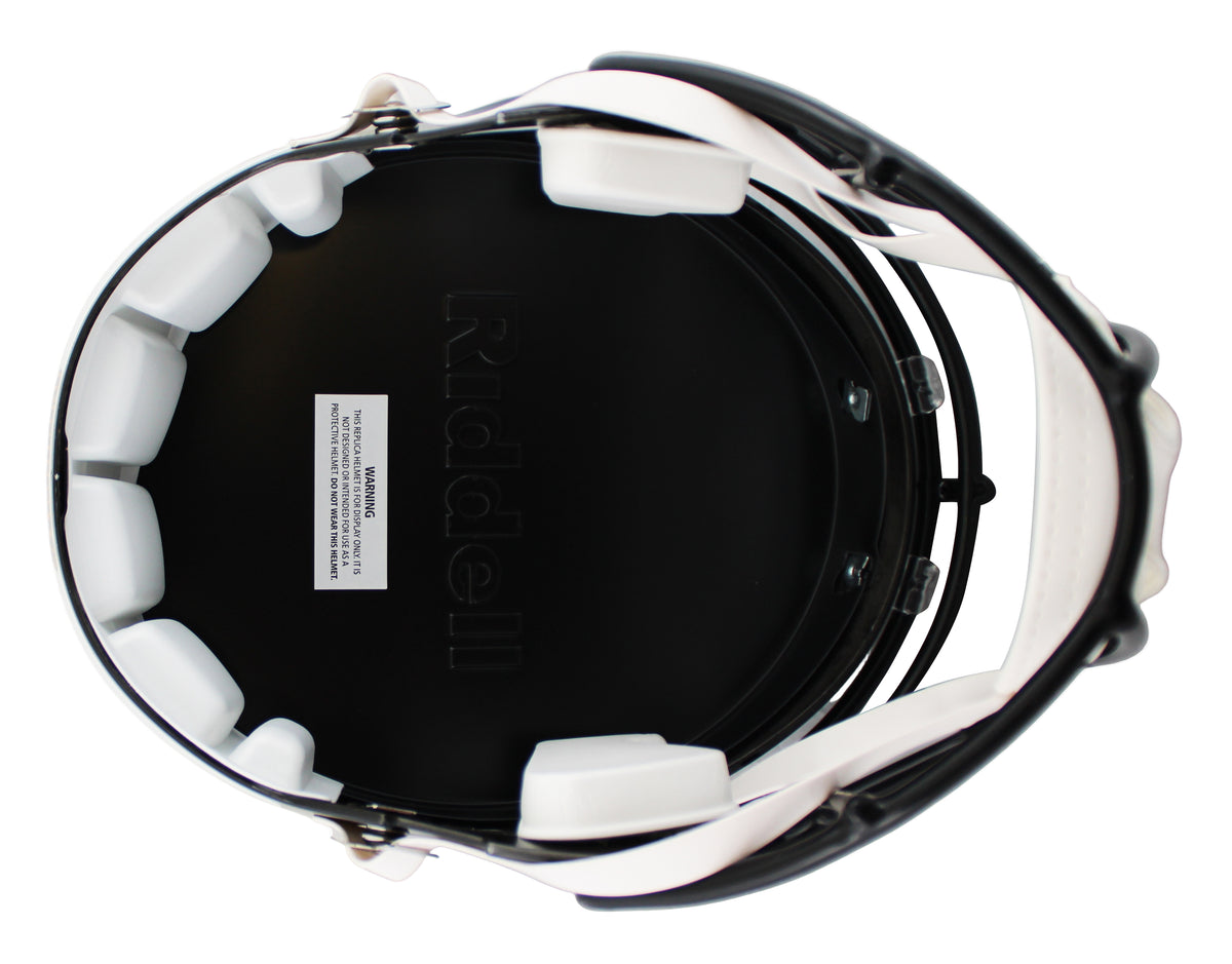 Steelers Rocky Bleier "2x Insc" Signed F/S Speed Rep Helmet W/ Case BAS Witness