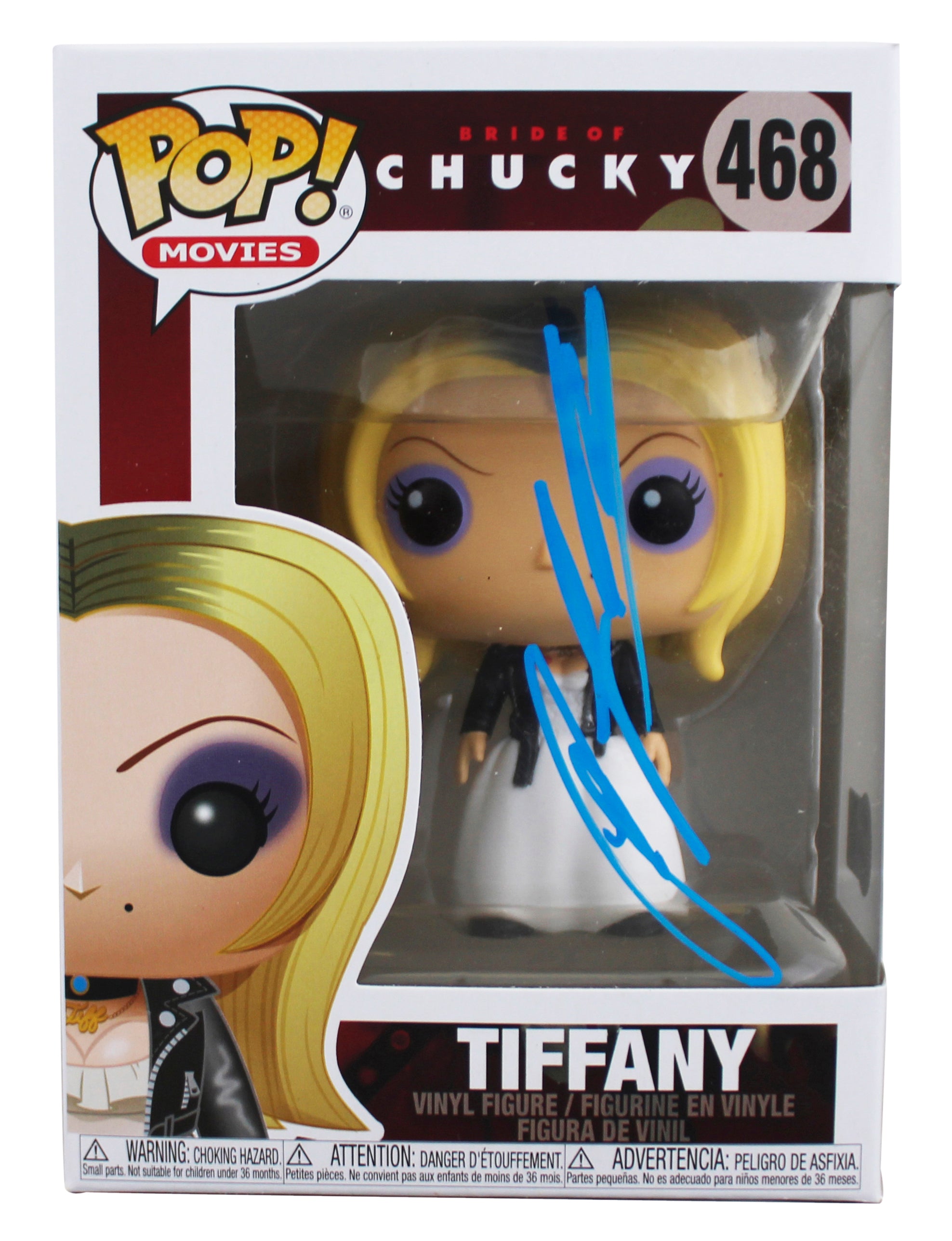 Jennifer Tilly Bride of Chucky Signed Tiffany #468 Funko Pop Vinyl Figure BAS