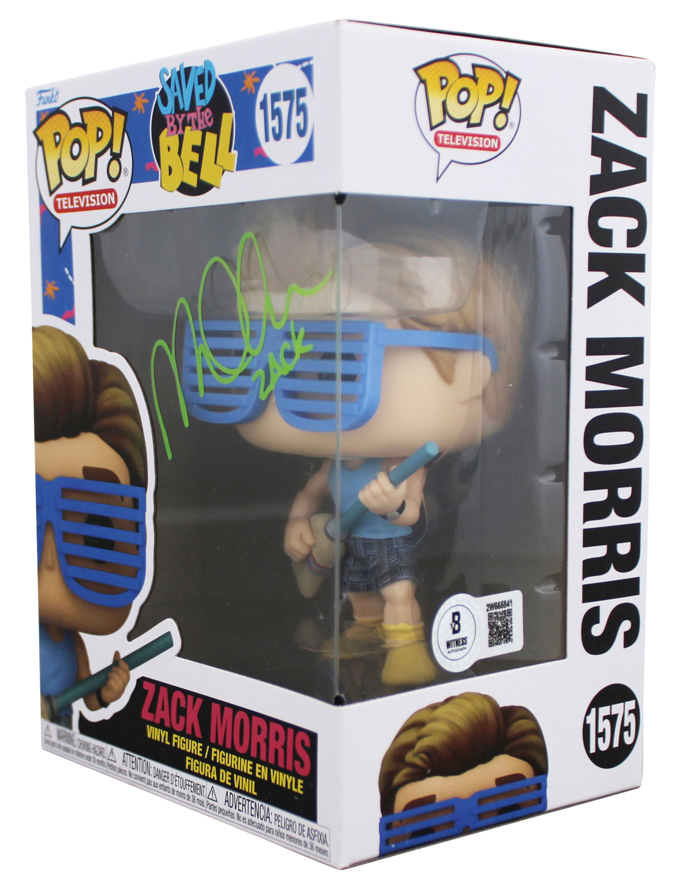 Mark-Paul Gosselaar Saved By The Bell "Zack" Signed #1575 Funko Pop Figure BAS 2