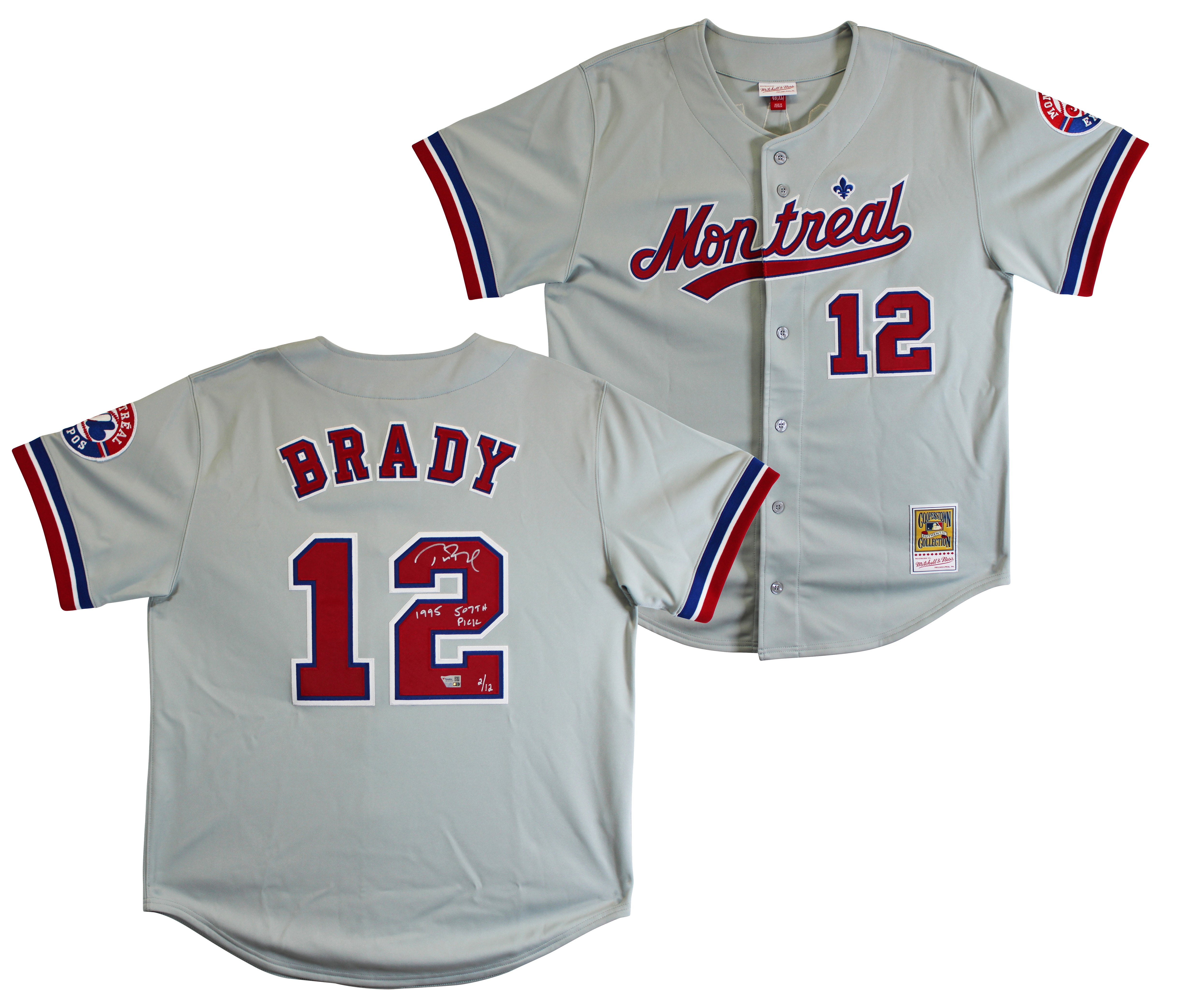 Tom Brady "1995 507th Pick" Signed M&N Authentic Jersey LE #2/12 BAS, FAN & PSA
