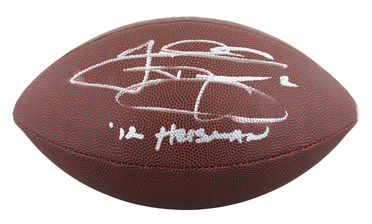 Texas A&M Johnny Manziel "12 HT" Signed Wilson Super Grip Football JSA #WC808944