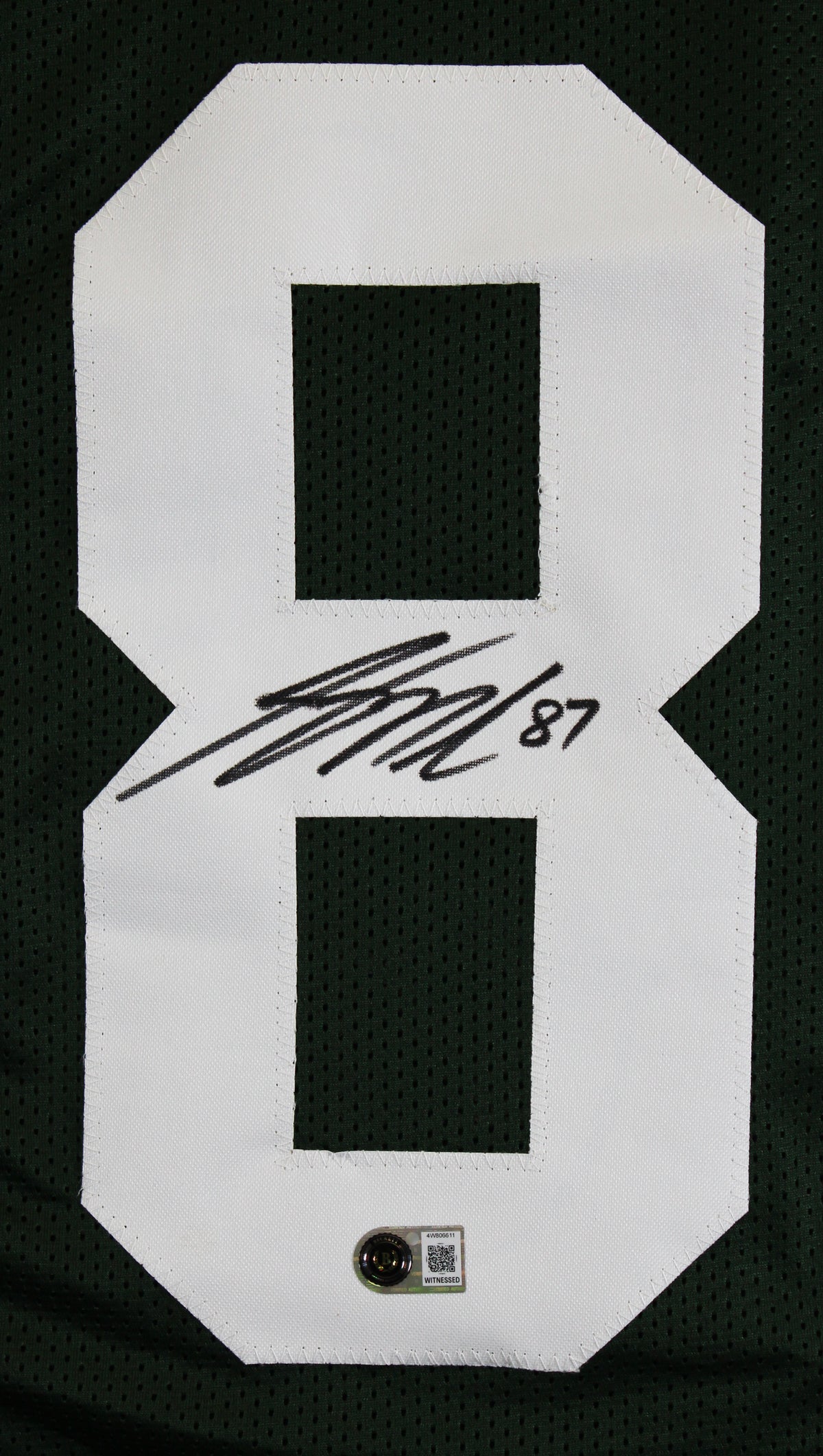 Jordy Nelson Authentic Signed Green Pro Style Framed Jersey BAS Witnessed 2