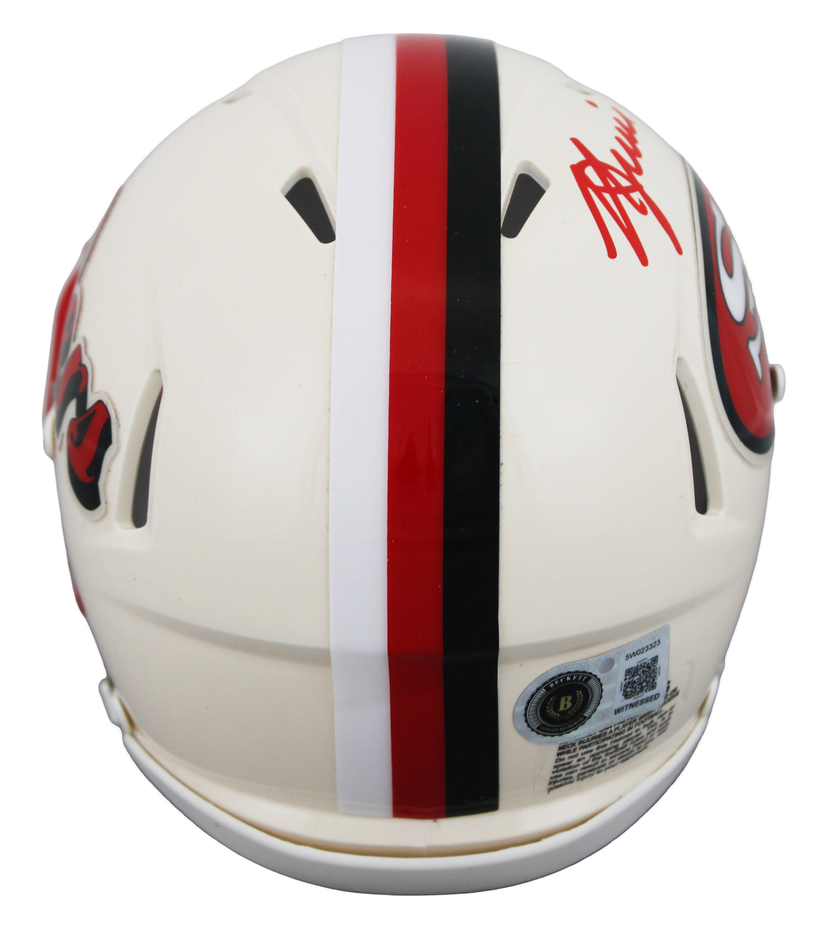 49ers Kyle Juszczyk Authentic Signed Retro Speed Mini Helmet BAS Witnessed