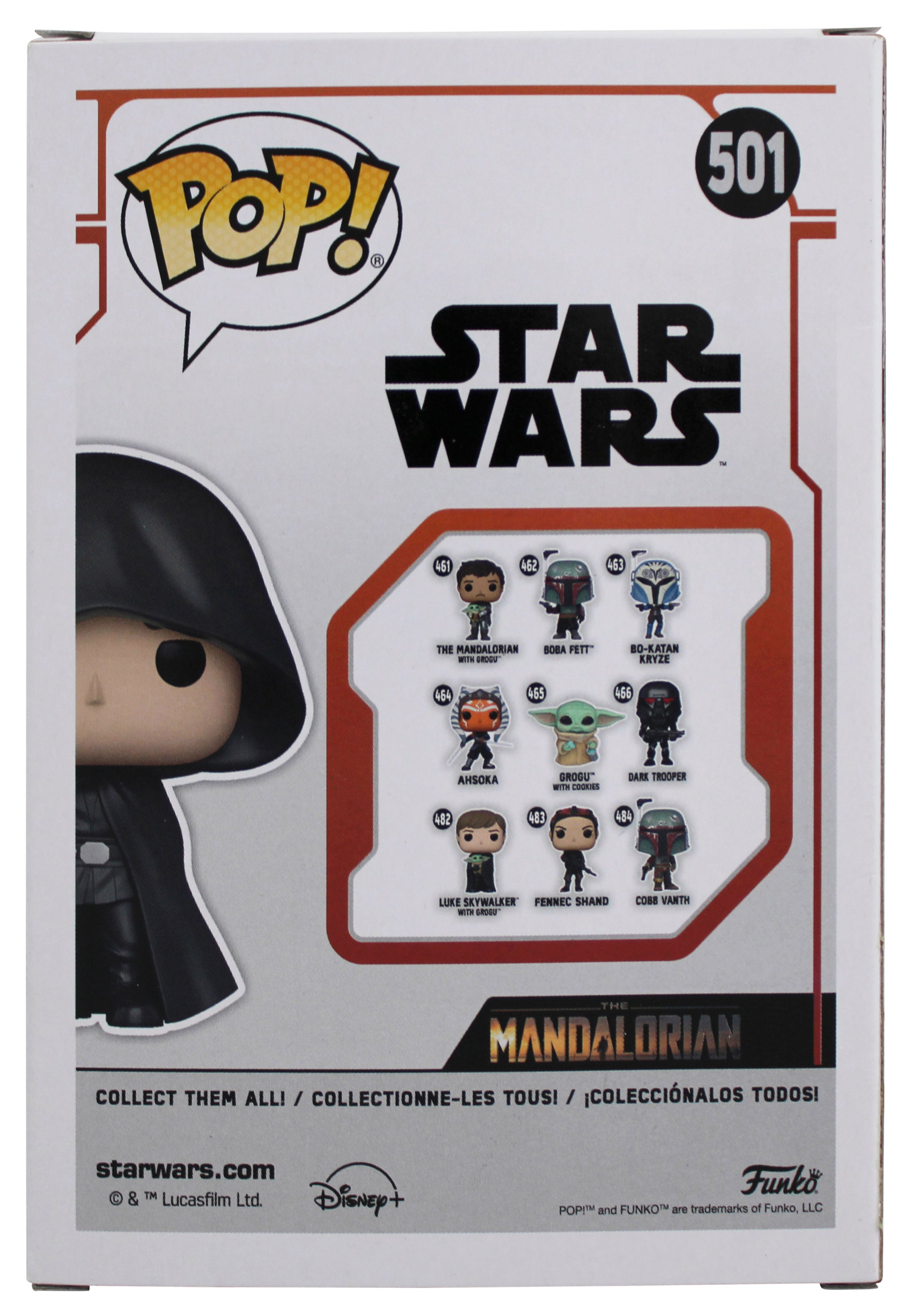 Mark Hamill Star Wars Signed Luke Skywalker #501 Funko Pop Figure BAS #AE64154