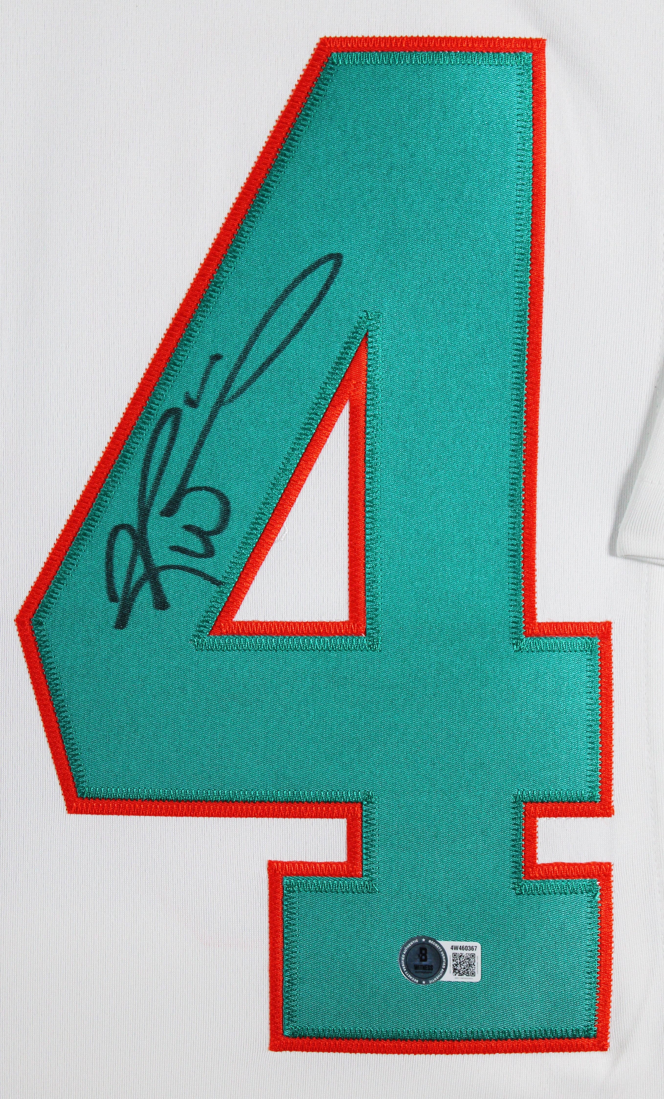 Dolphins Ricky Williams Signed White Nike Limited Framed Jersey BAS Witnessed 2