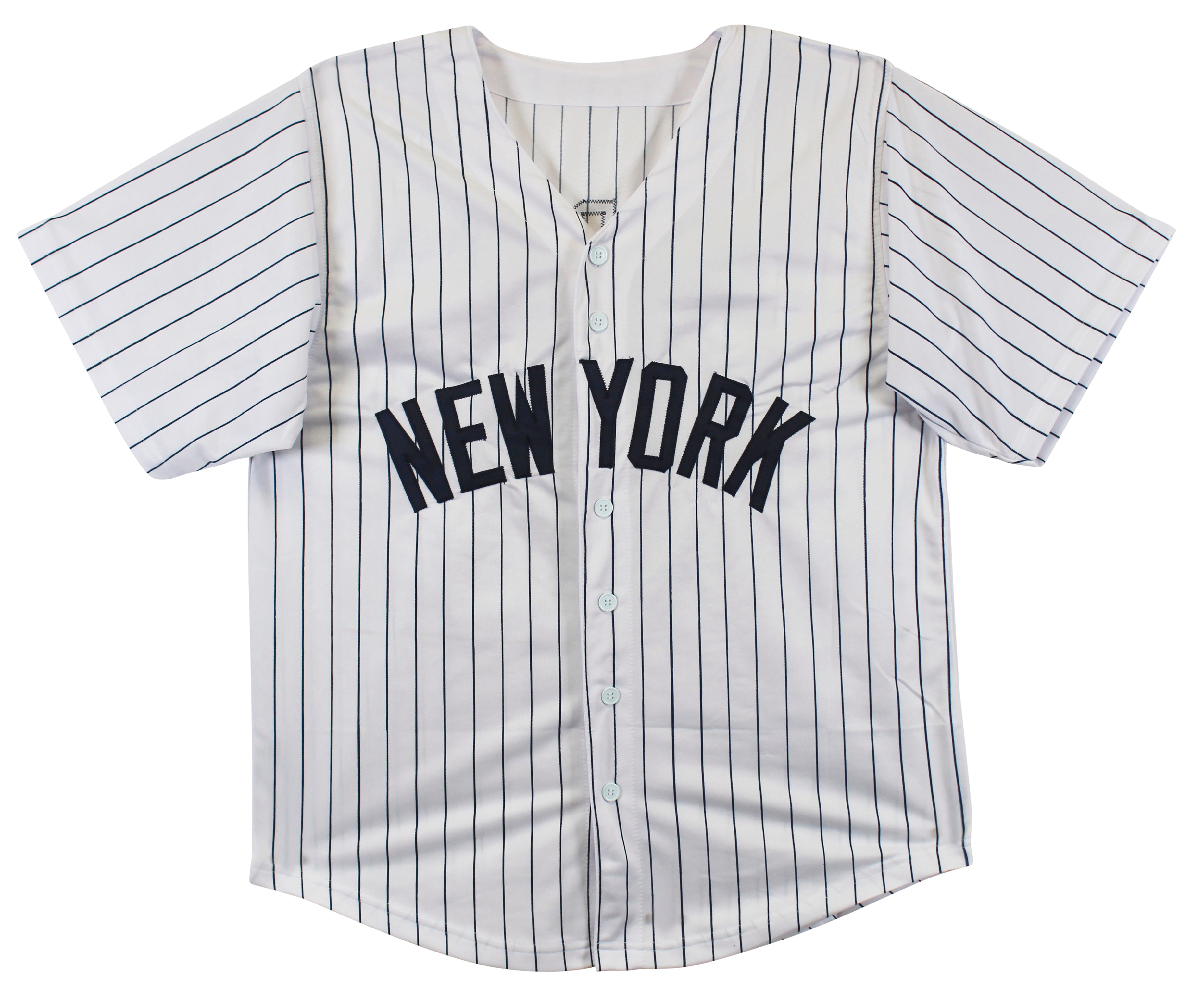 Joe Torre Authentic Signed White Pinstripe Pro Style Jersey BAS Witnessed