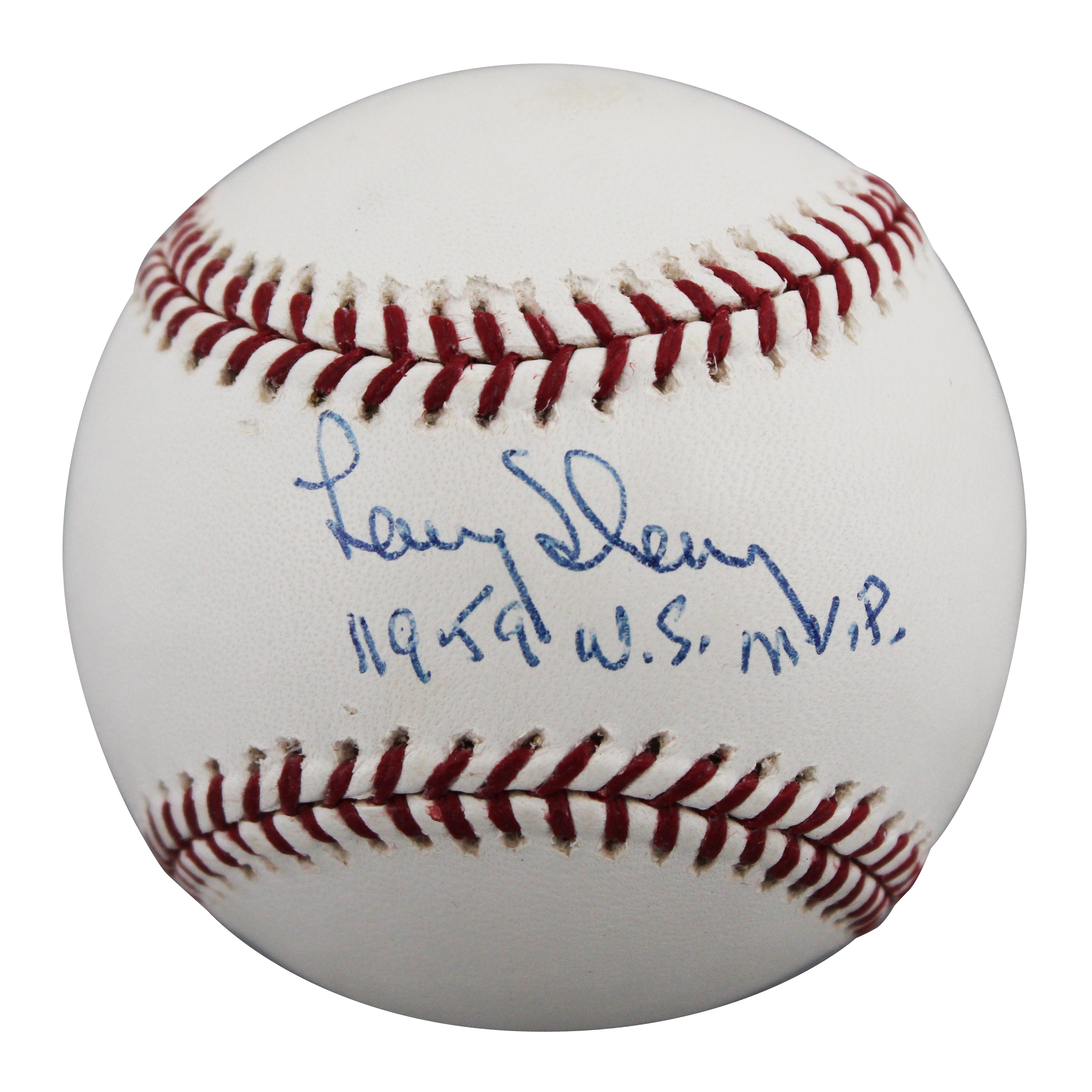 Dodgers Larry Sherry "59 WS MVP" Signed Baseball Graded 9 Auto 9 PSA/DNA #E49961